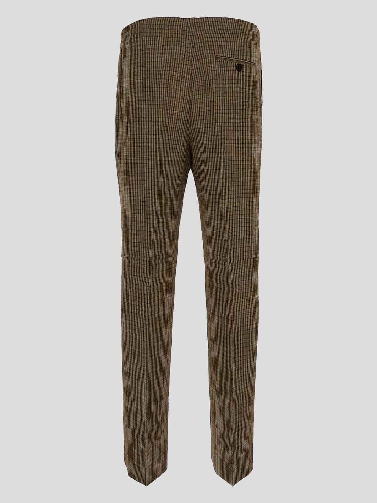 Shop Acne Studios Trousers With Side Pockets In Multicolour