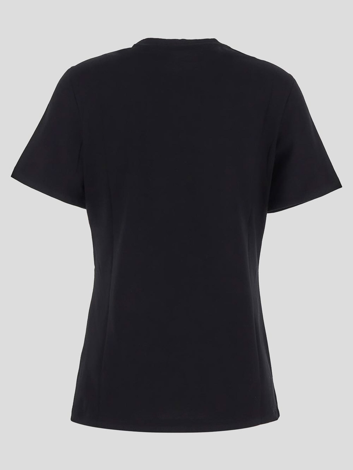Shop Versace T-shirt With Short Sleeves In Black