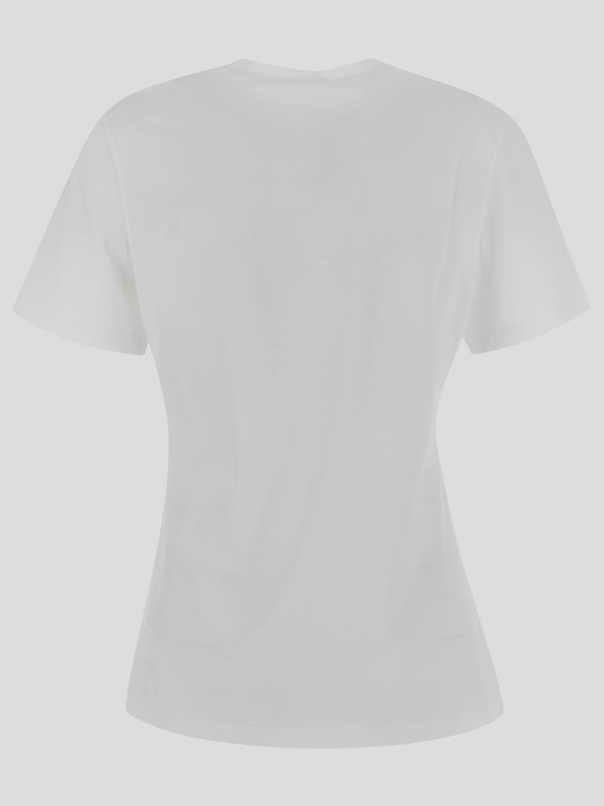 Shop Versace T-shirt With Short Sleeves In White