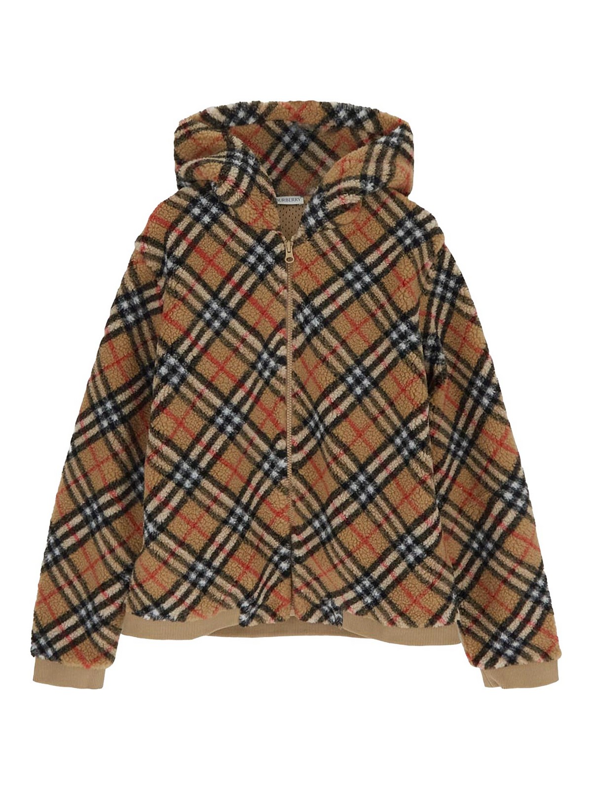 Burberry Kids' Beige Jacket With Long Sleeves