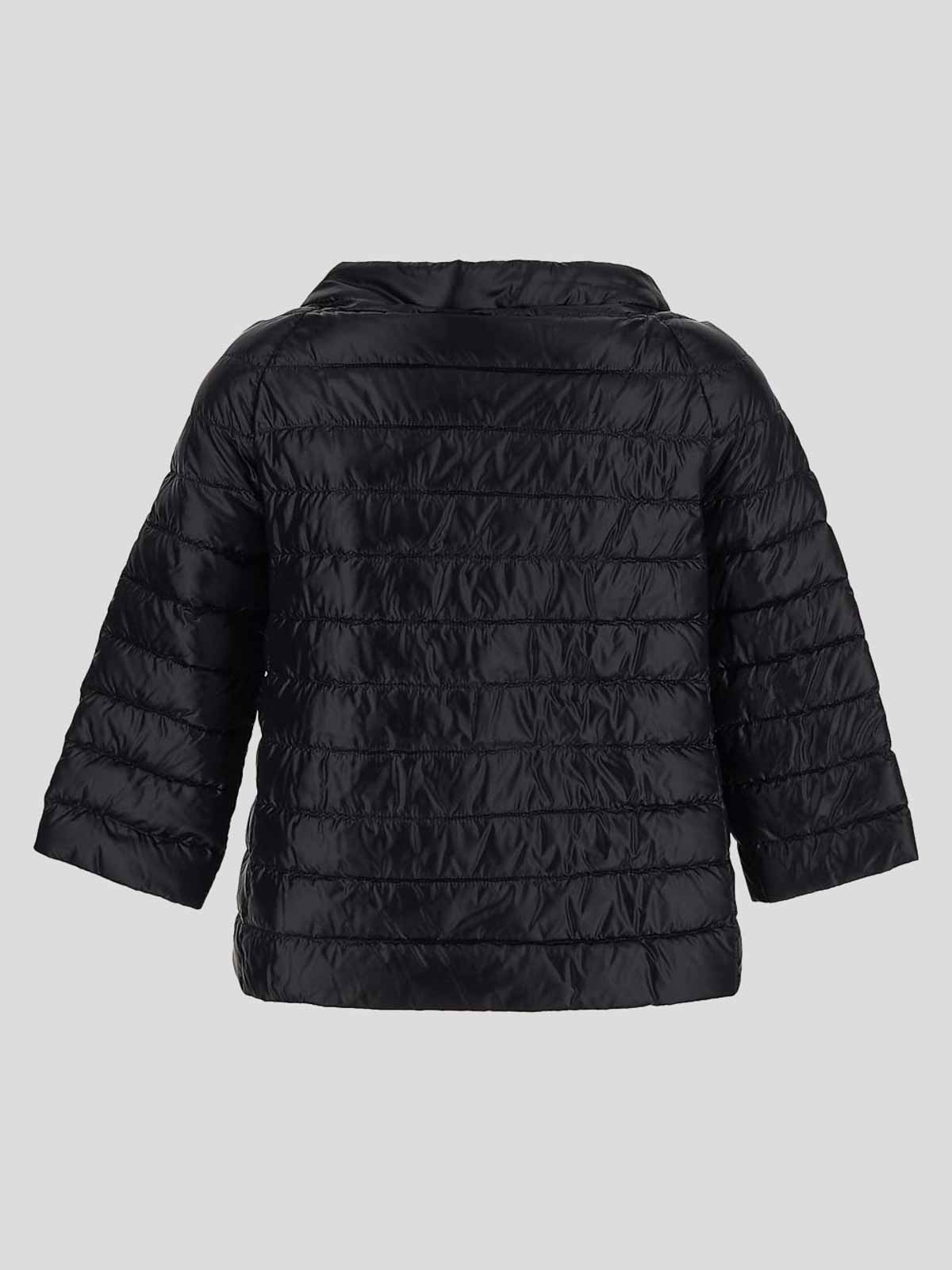 Shop Herno Jacket With Long Sleeves In Black
