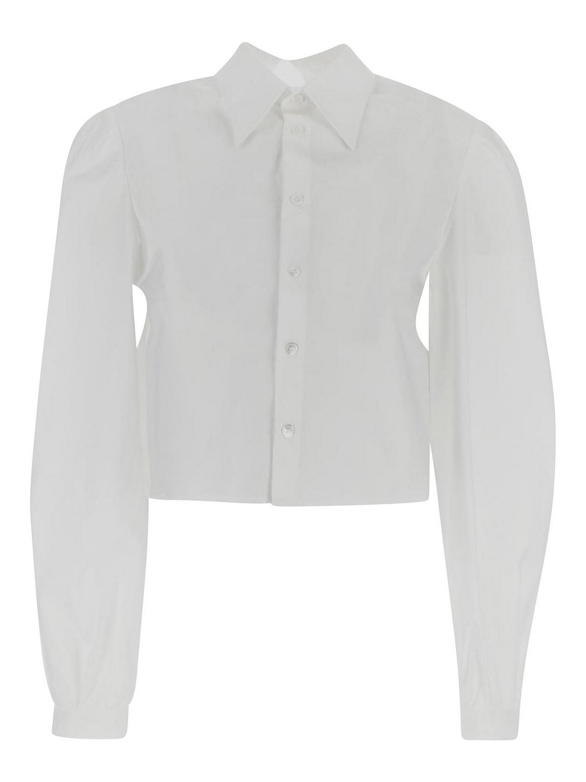 Mm6 Maison Margiela White Shirt With Long Sleeves