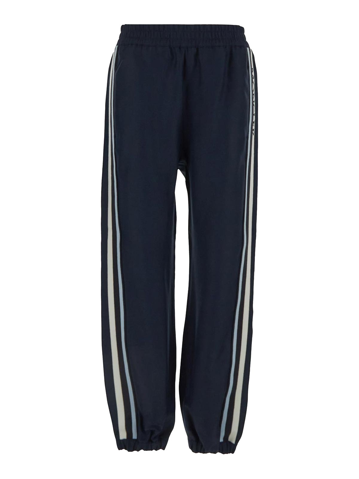 Shop Moncler Trousers With Side Pockets In Black