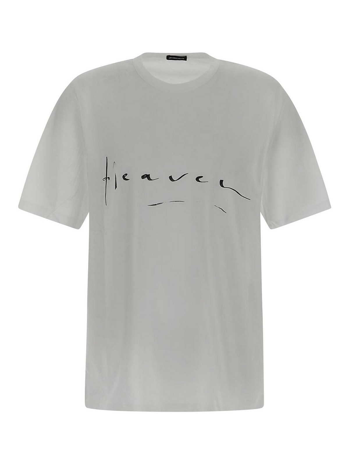 Ann Demeulemeester T-shirt In White With Heaven Lettering Print