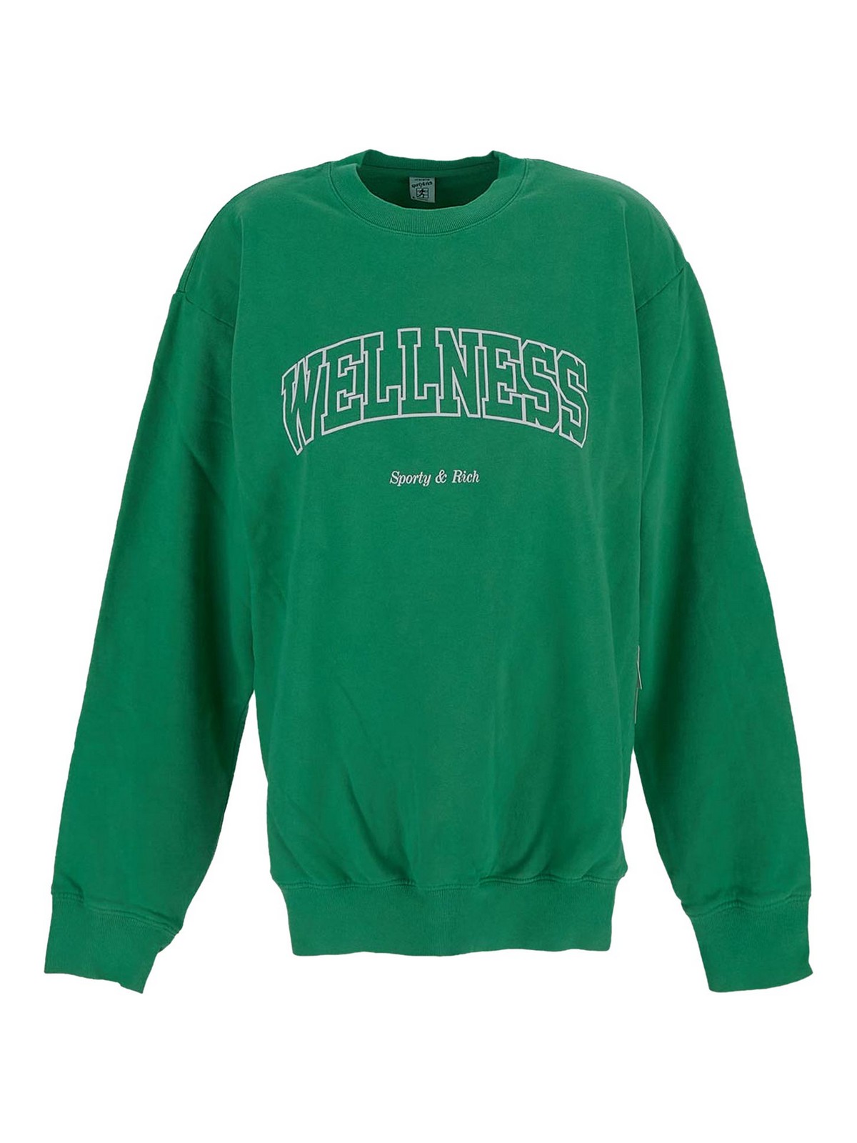 Sporty And Rich Cotton Sweatshirt In Green