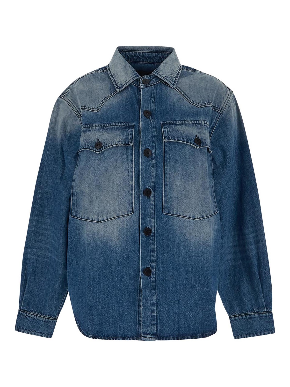 Shop 3x1 Denim Jacket With Long Sleeves