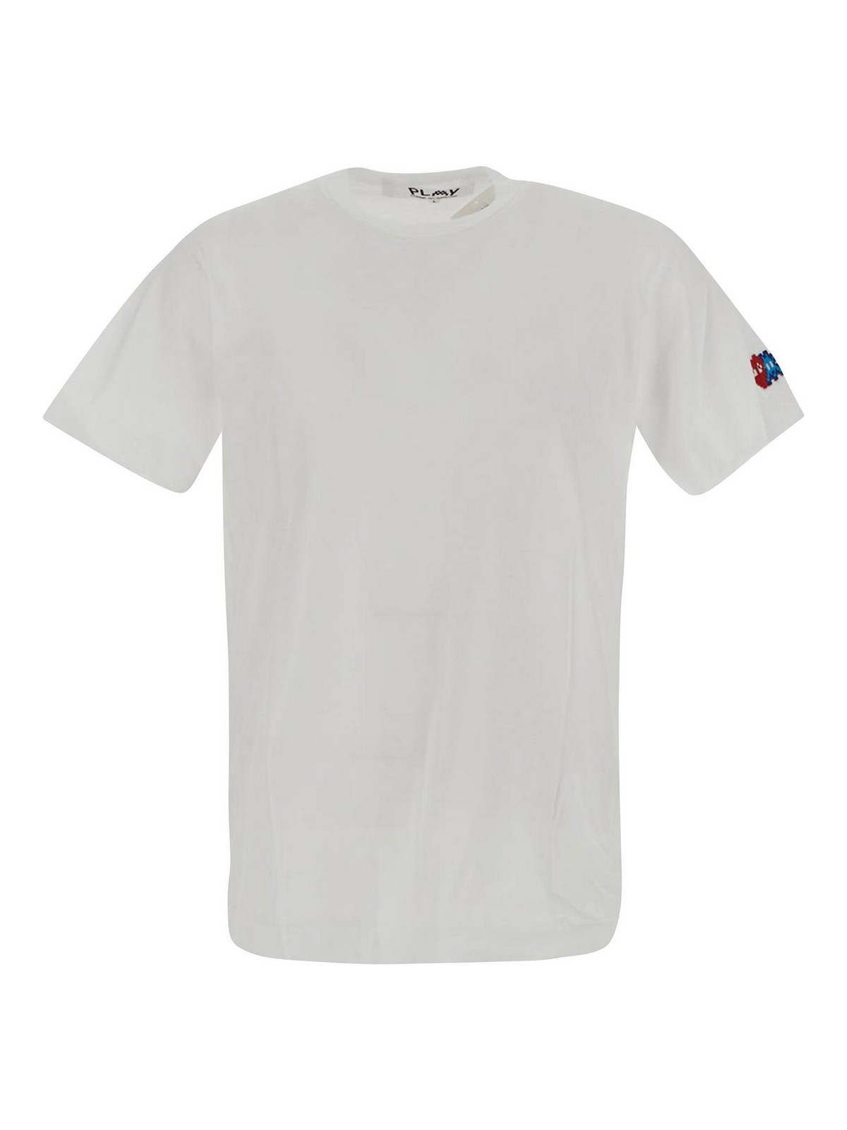 Comme Des Garçons Play Hite T-shirt With Short Sleeves In White