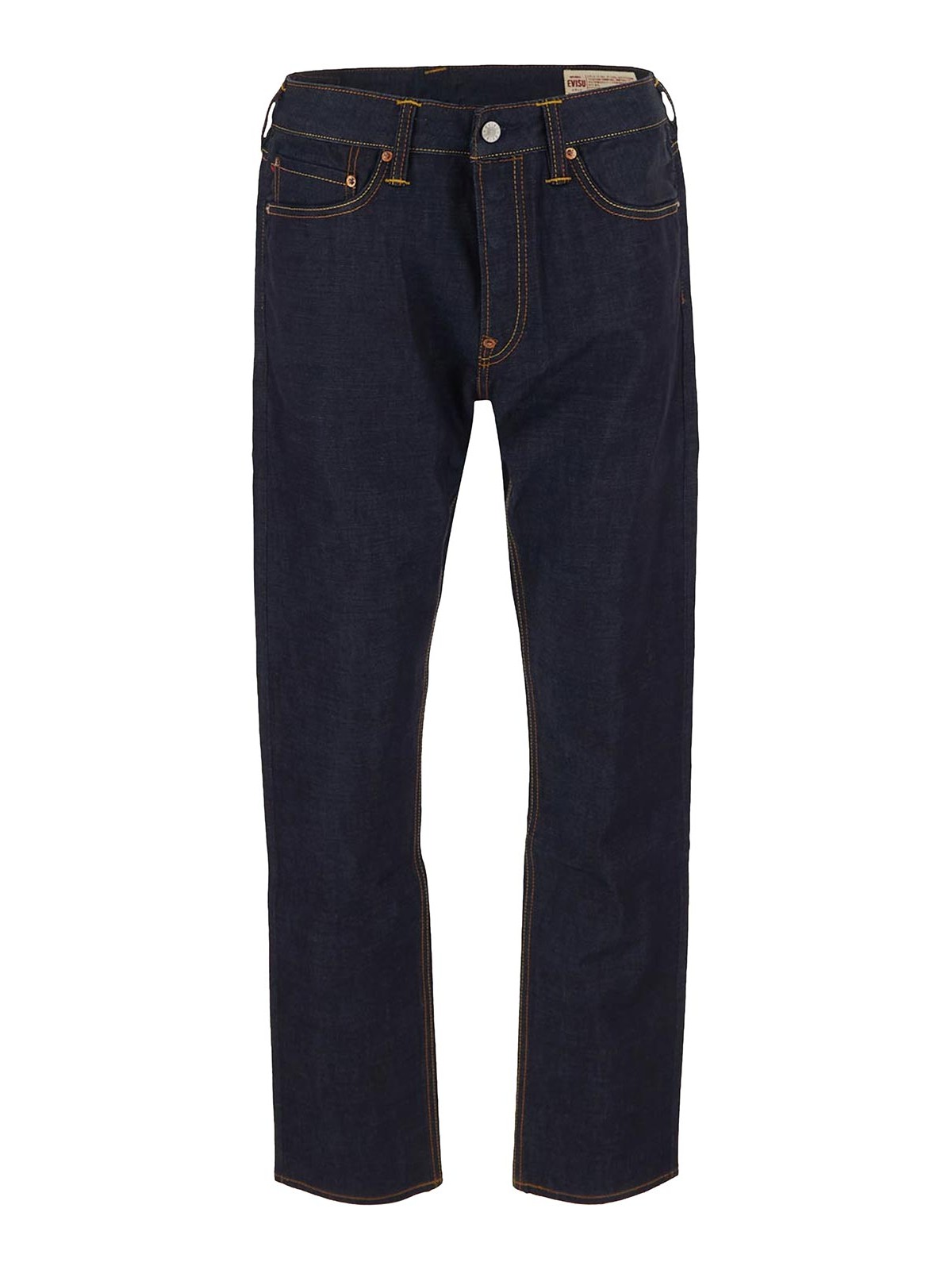 Shop Evisu Indigo Denim Jeans In Blue