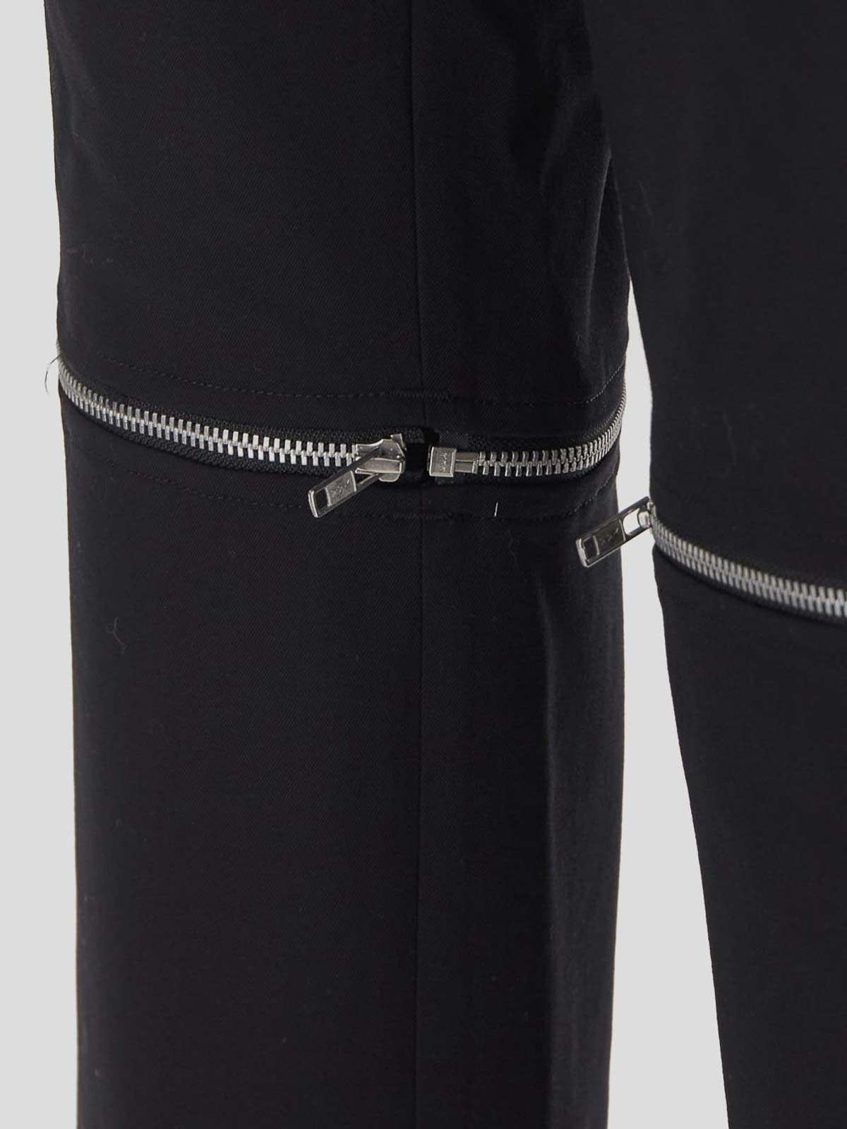 Shop Comme Des Garcons Hommes Plus Tapered Leg Trousers In Black