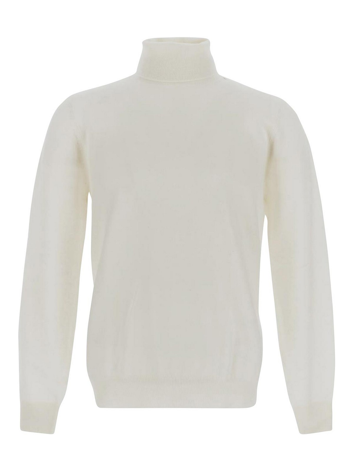 Laneus Knit Sweater In Milk With Turtleneck In White