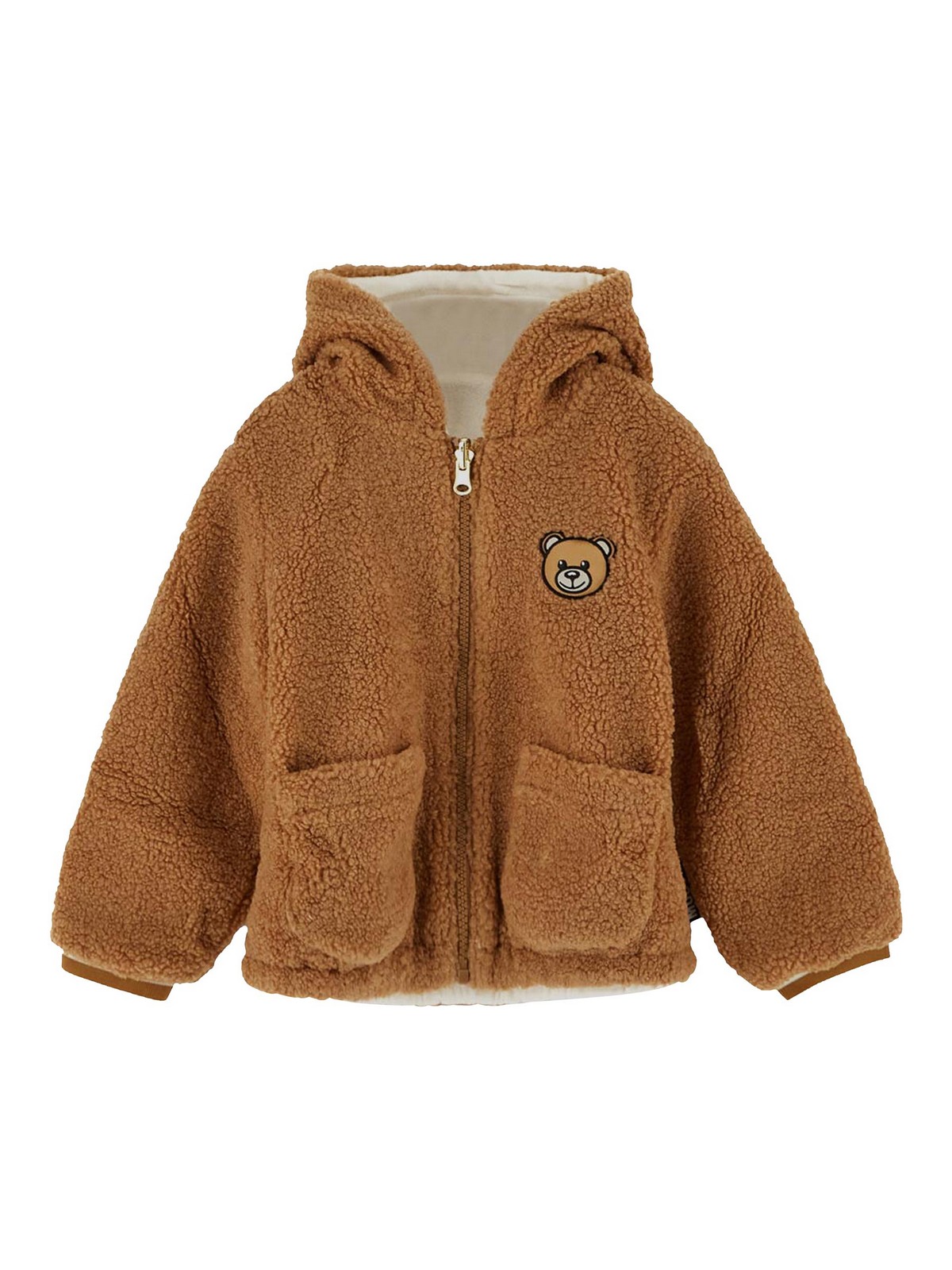 Moschino Kids' Brown Jacket With Long Sleeves