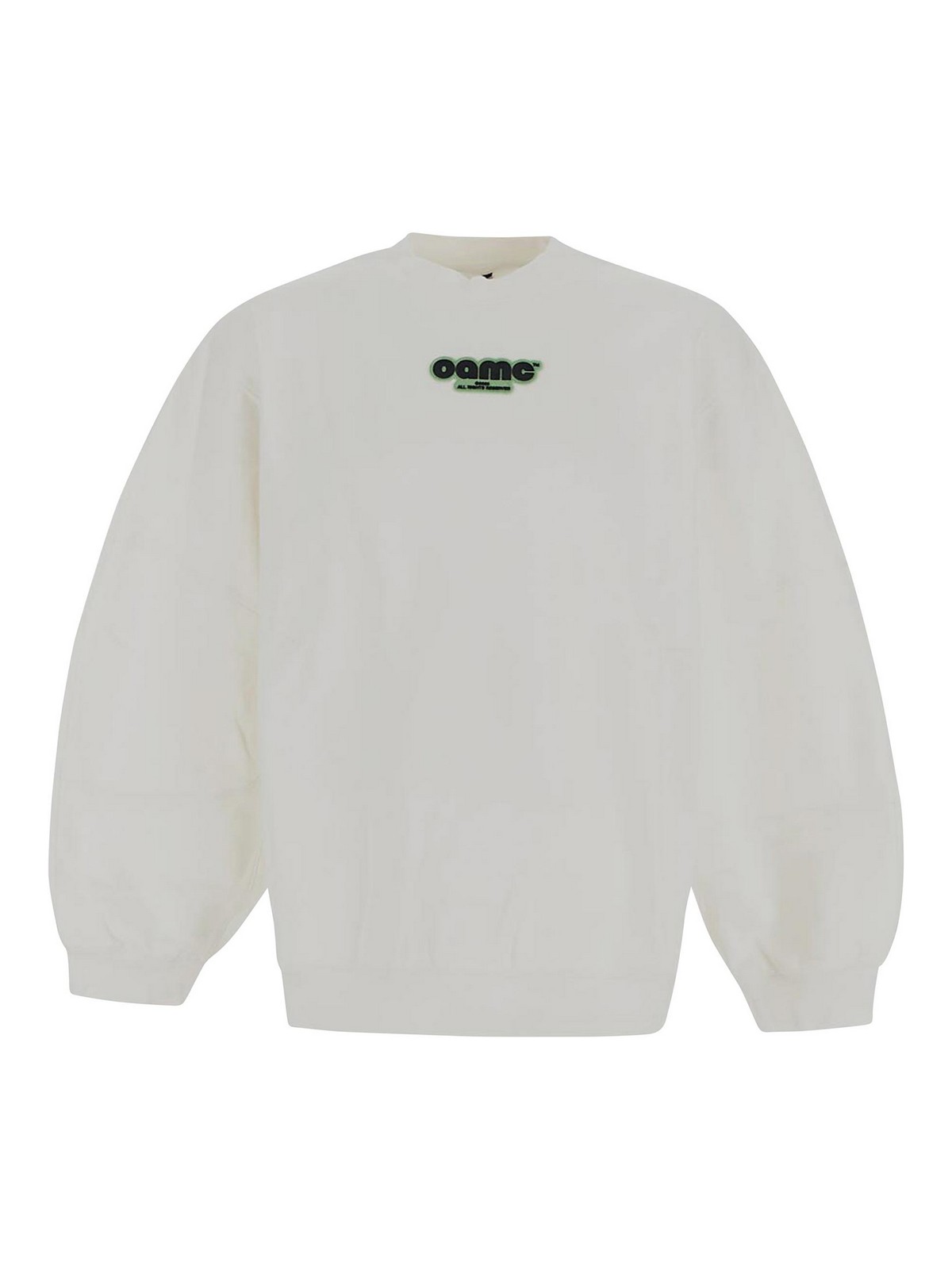 Shop Oamc White Sweatshirt With Long Sleeves