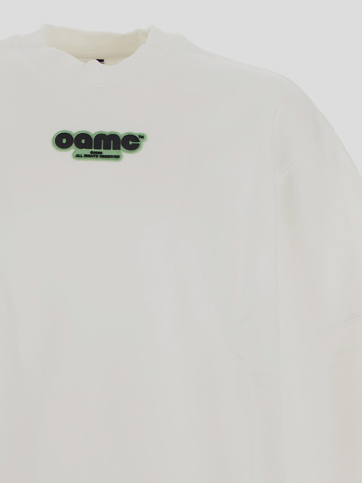 Shop Oamc White Sweatshirt With Long Sleeves