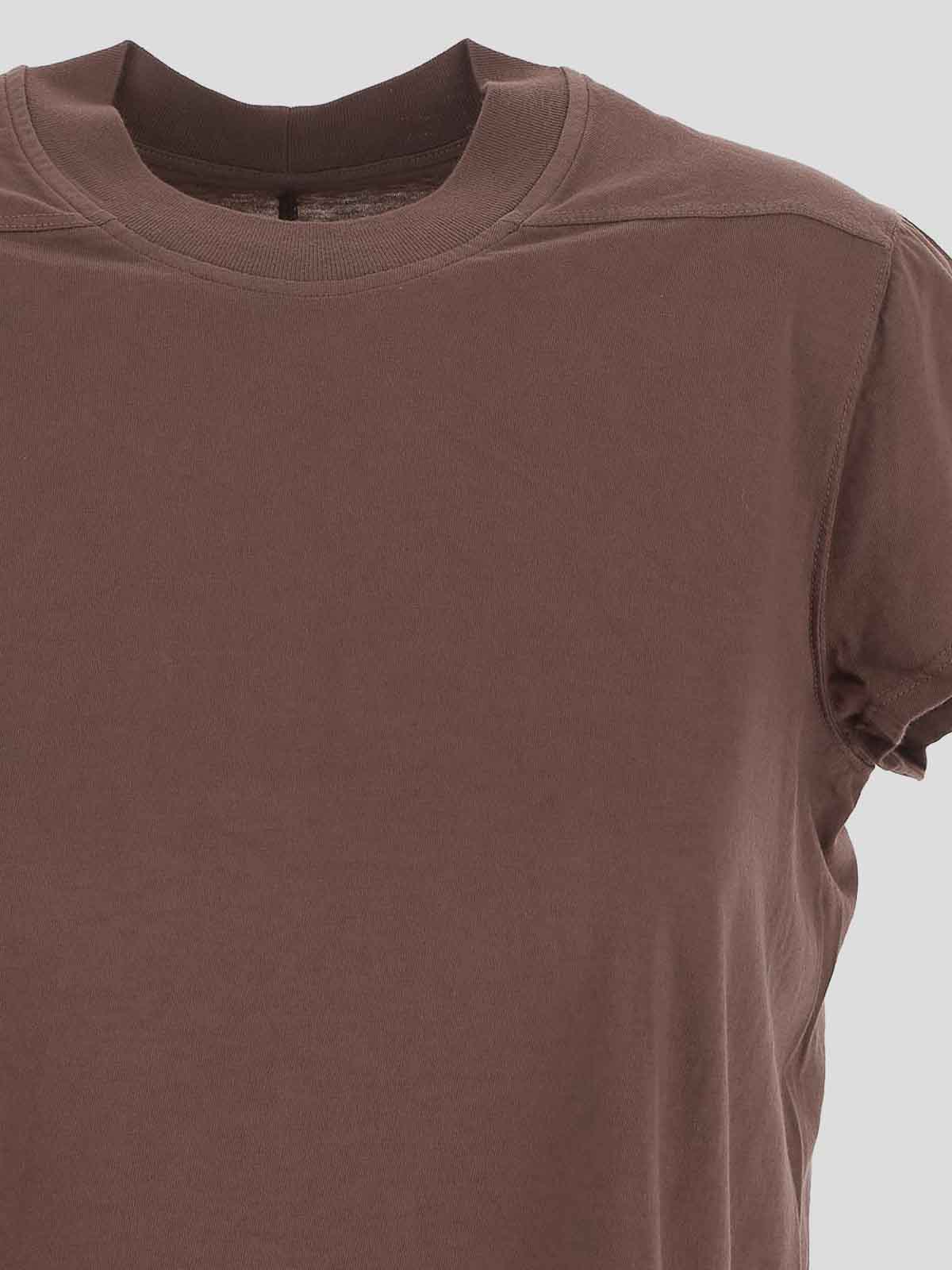 Shop Rick Owens T-shirt In Mauve With Cap Sleeves In Light Purple