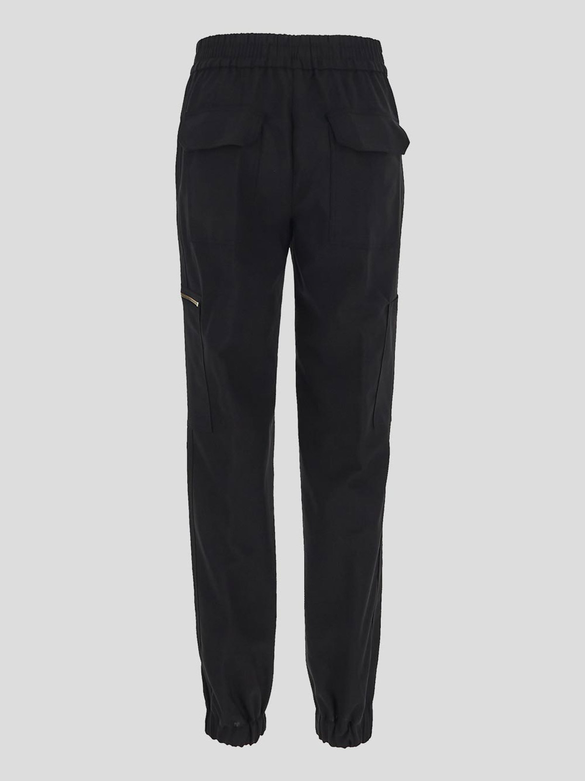 Shop Semicouture Black Trousers With Side Pockets