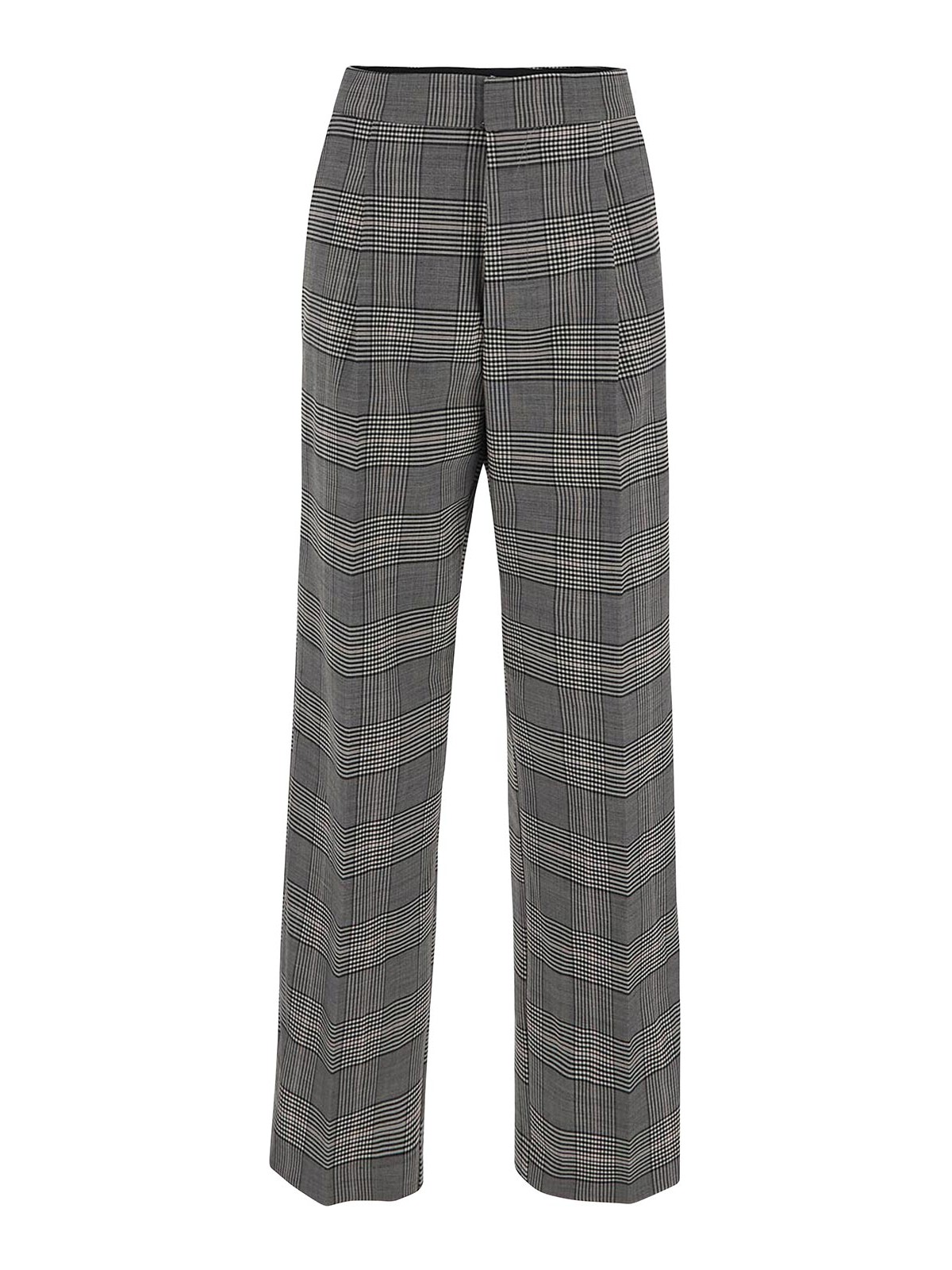 Semicouture Grey Trousers With Side Pockets