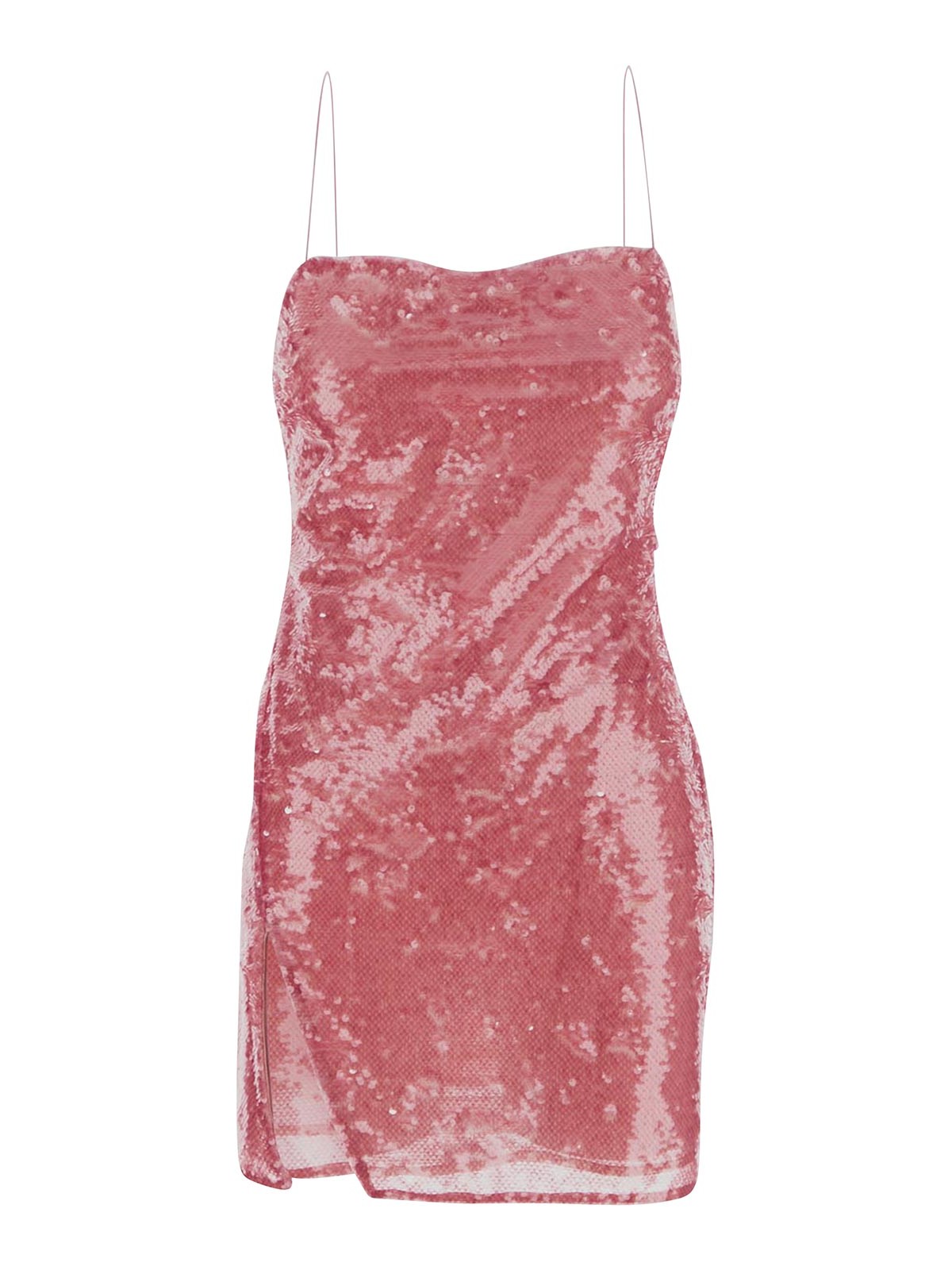Attico Pink Dress With Split In Nude & Neutrals