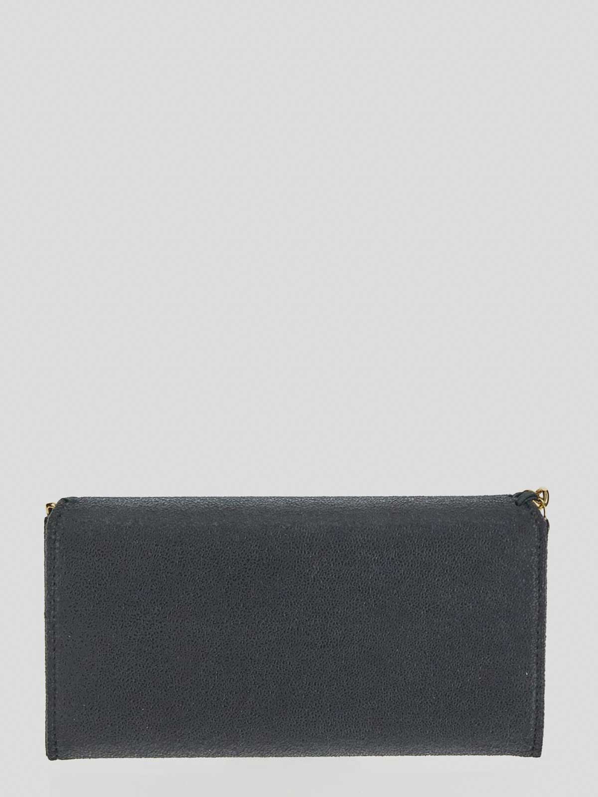 Shop Stella Mccartney Flap Wallet In Grey