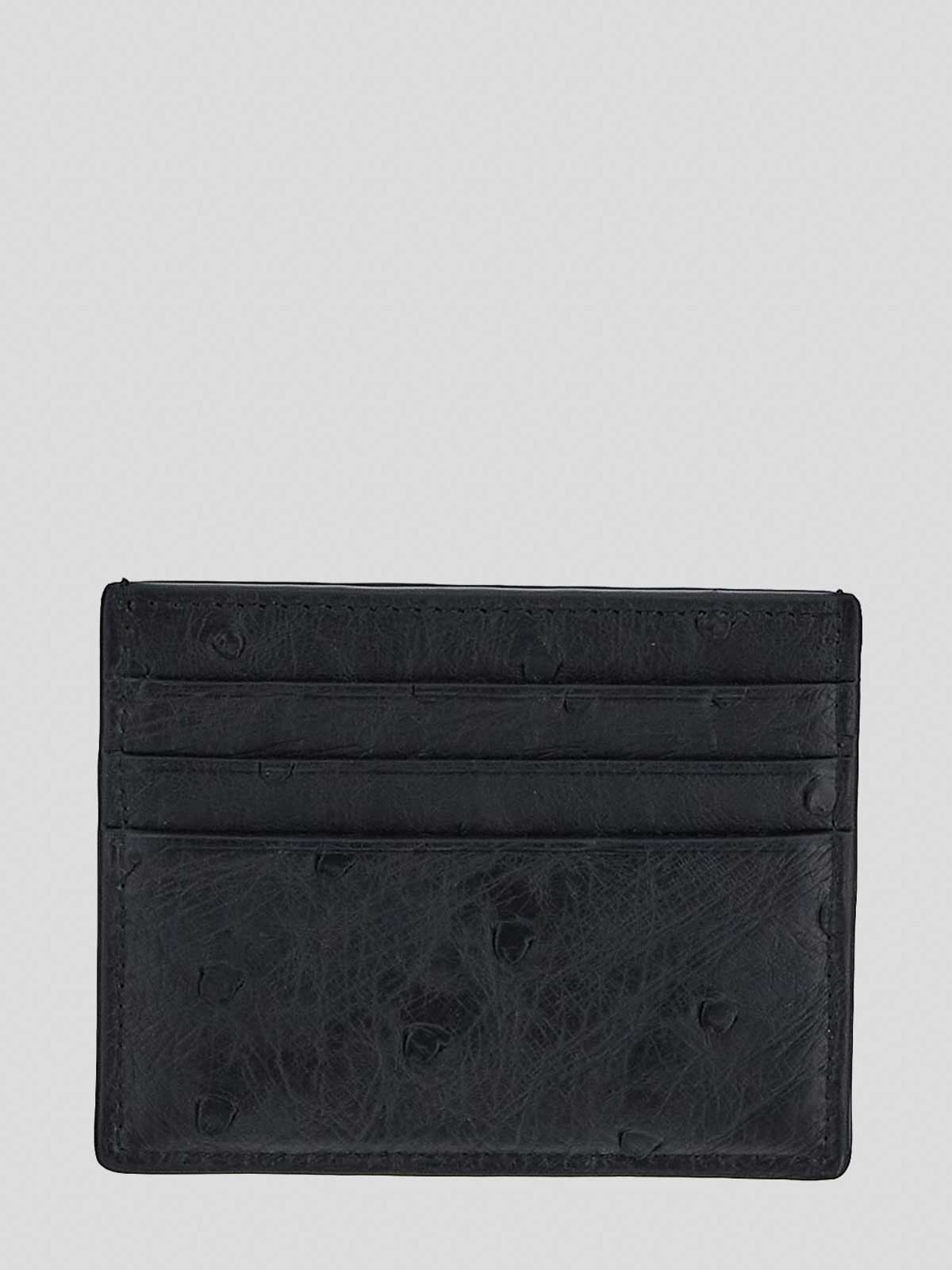 Shop Valentino Card Holder In Black With Logo