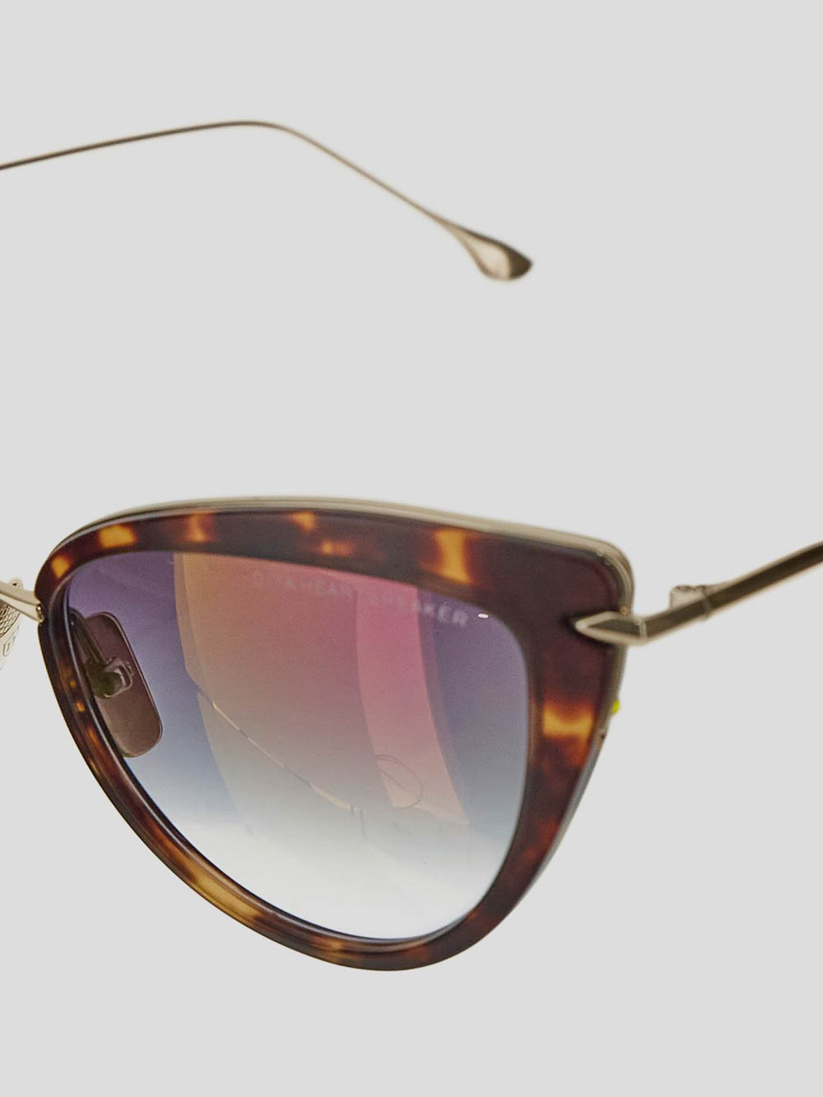Shop Dita Sunglasses In Marble Brown In White