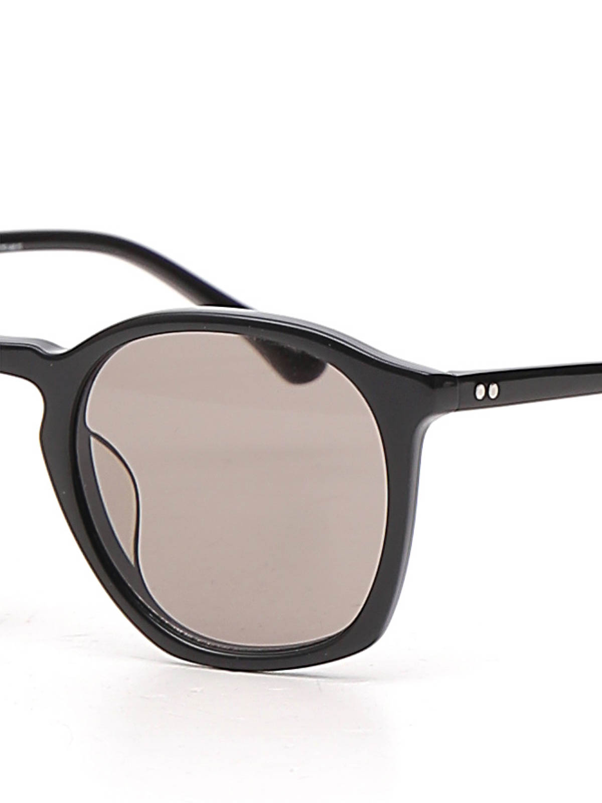 Shop Linda Farrow Sunglasses In Black With Black Lenses