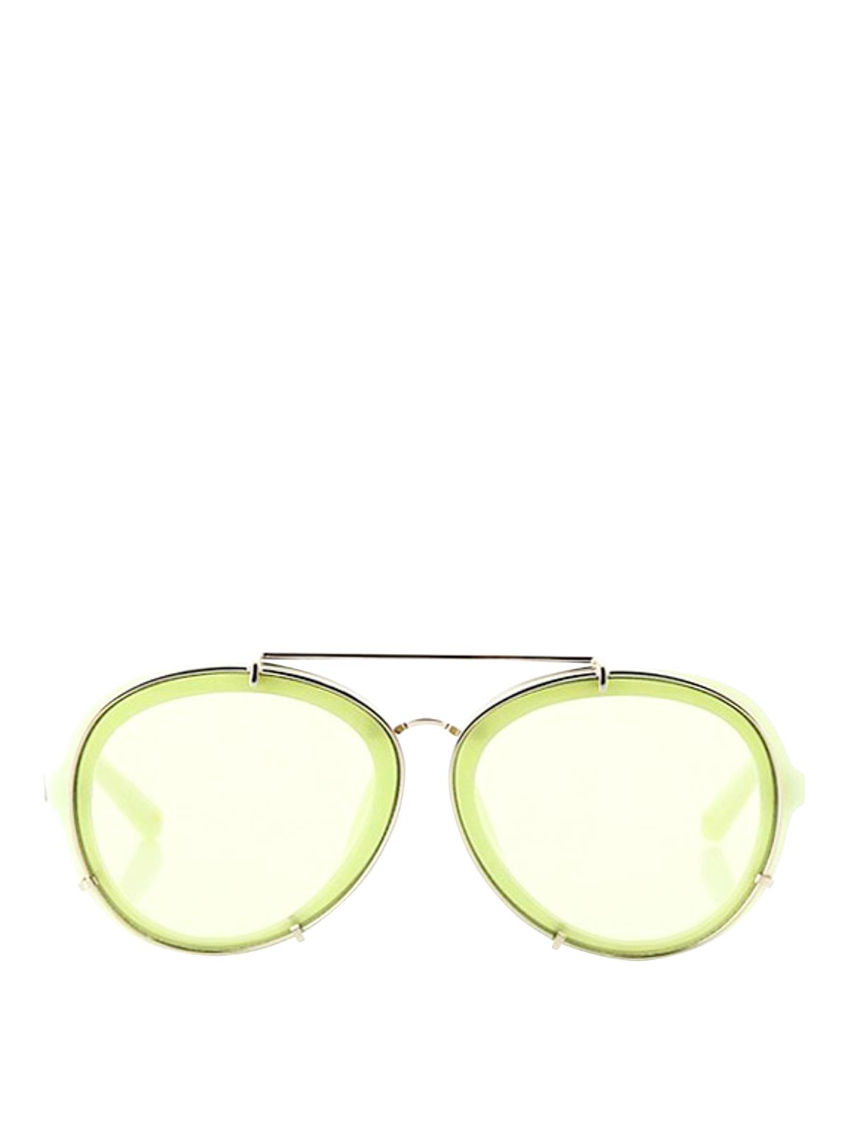 Shop Linda Farrow Gafas De Sol - Verde In Green