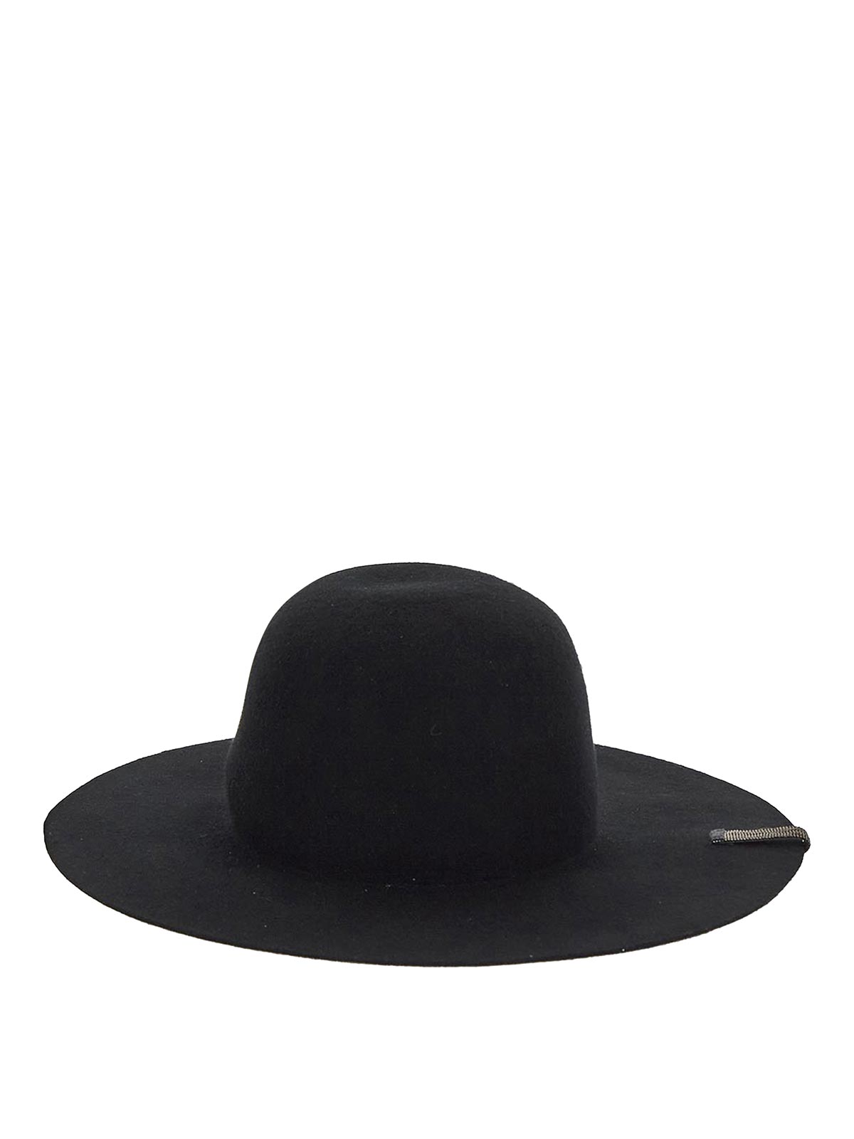 Fabiana Filippi Felt Hat In Black With Timeless Shape