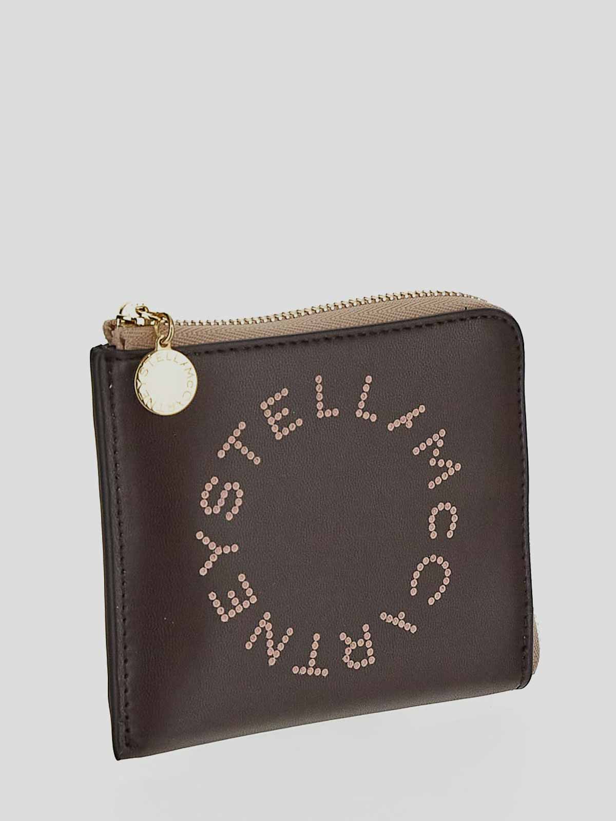 Shop Stella Mccartney Card Holder In Brown