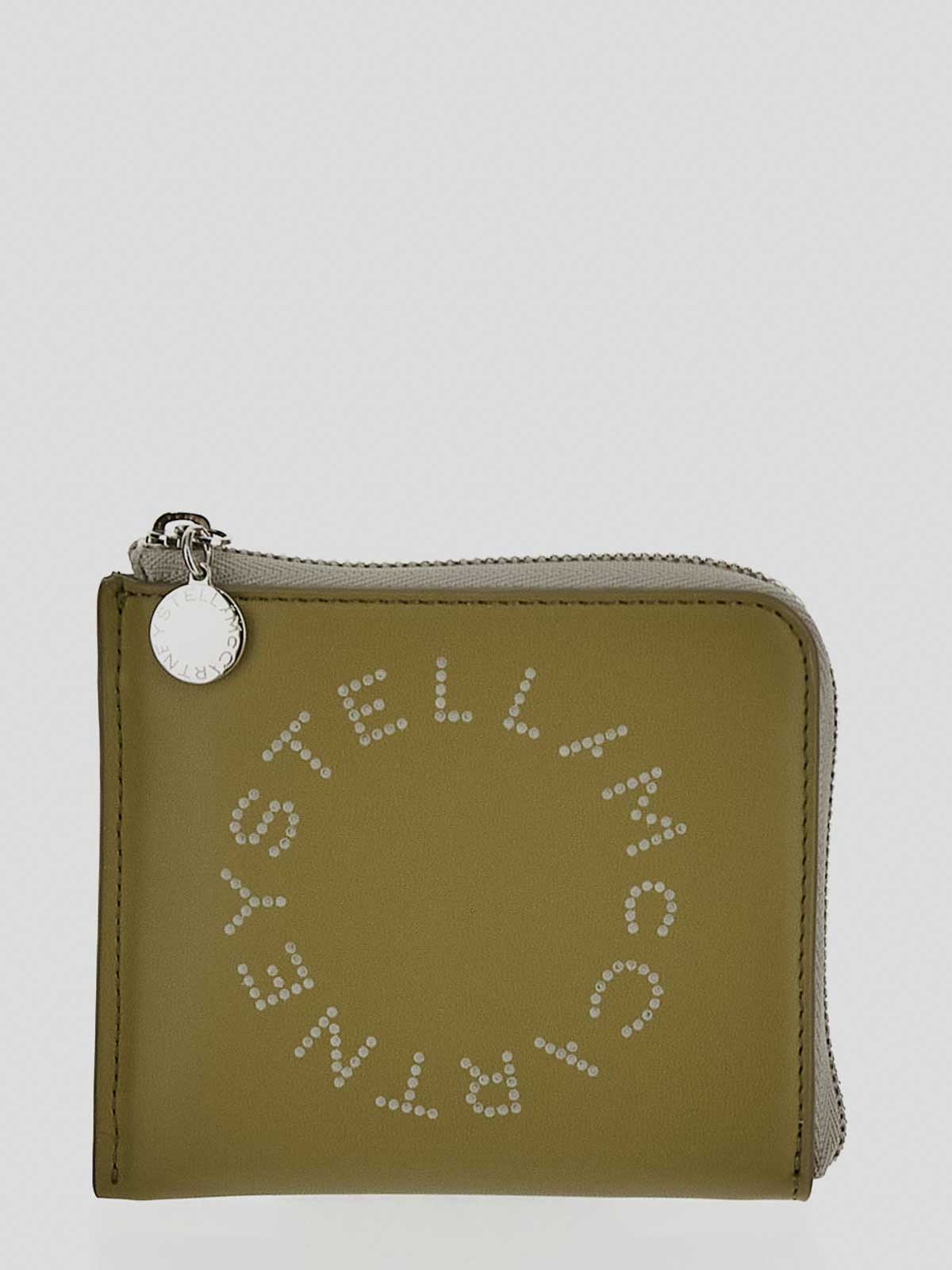 Shop Stella Mccartney Card Holder In Green
