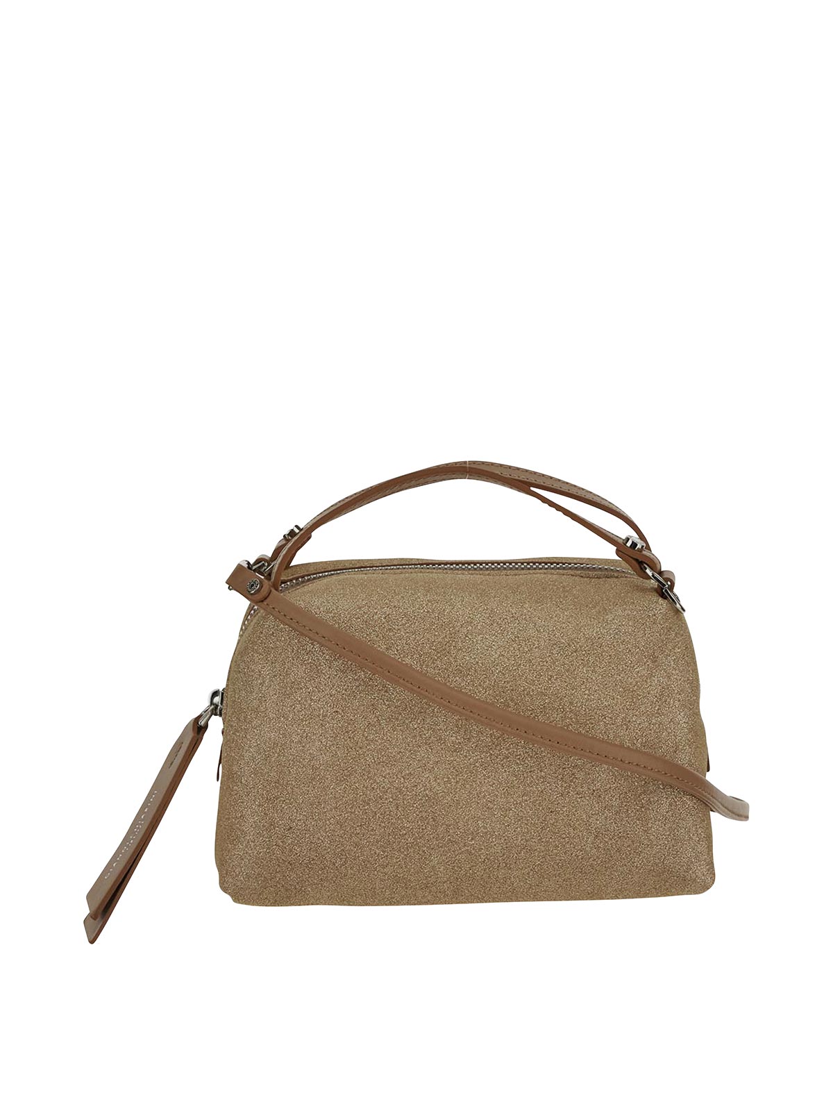 Shop Gianni Chiarini Handbag In Rich Shiny With Beige Straps