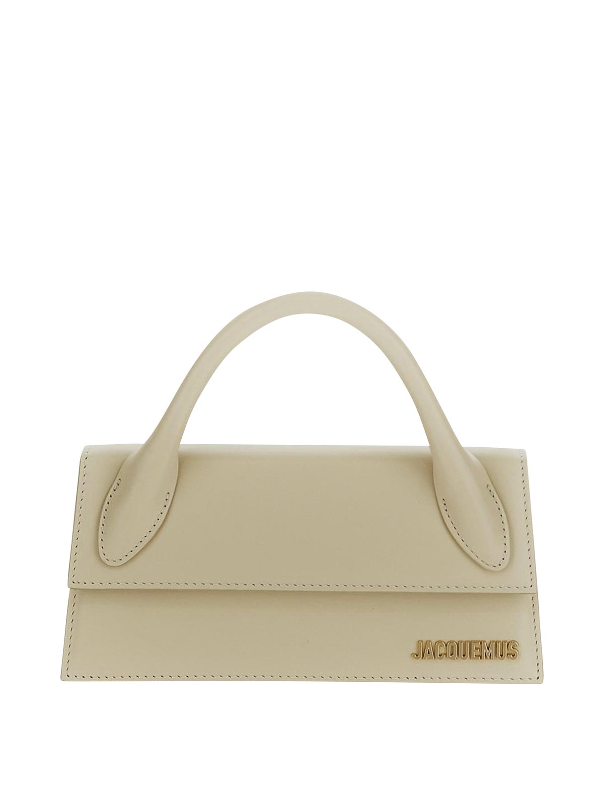 Jacquemus Handbag In Ivory With Reinforced Top In White