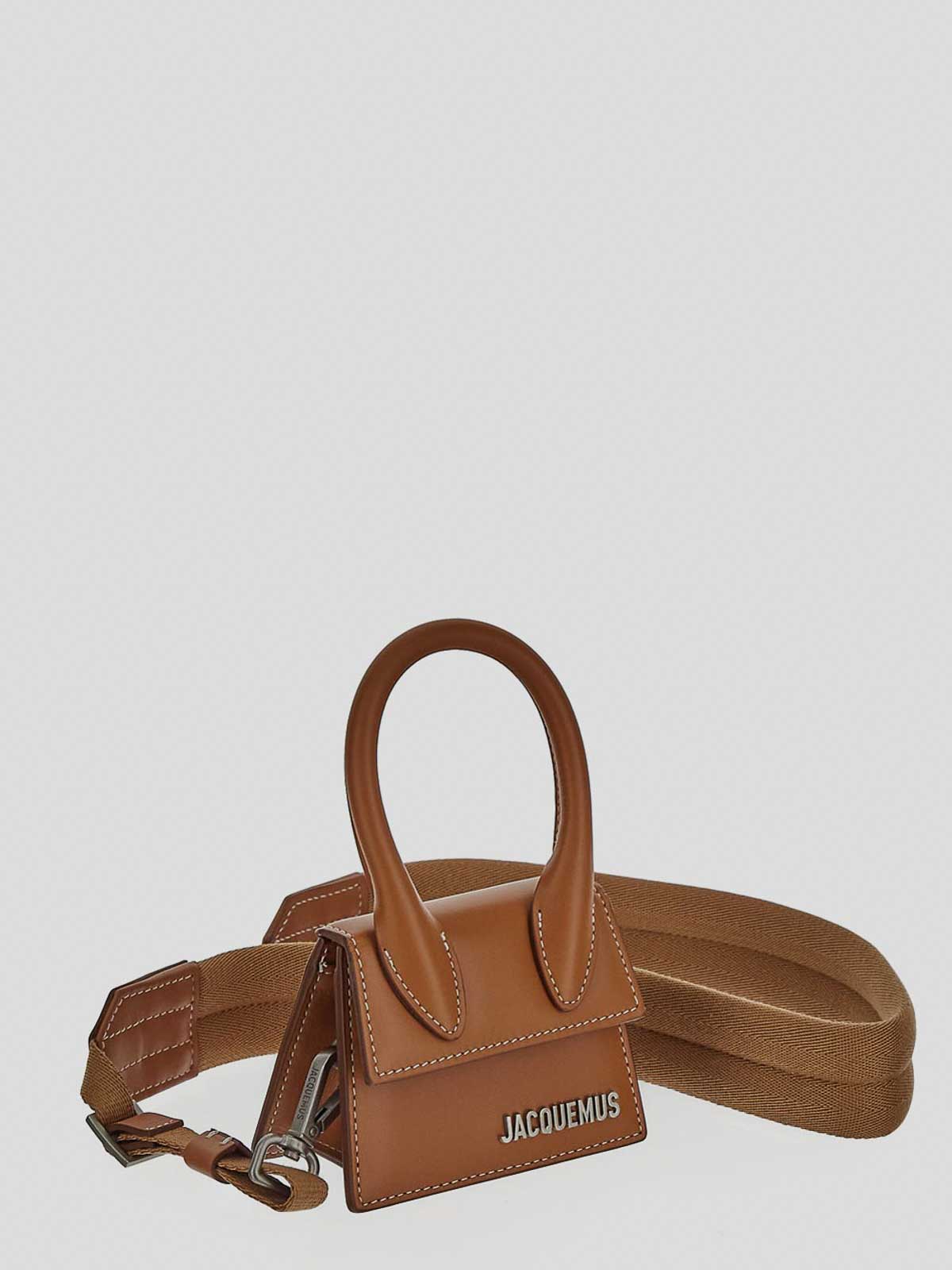 Shop Jacquemus Mini Handbag In Brown