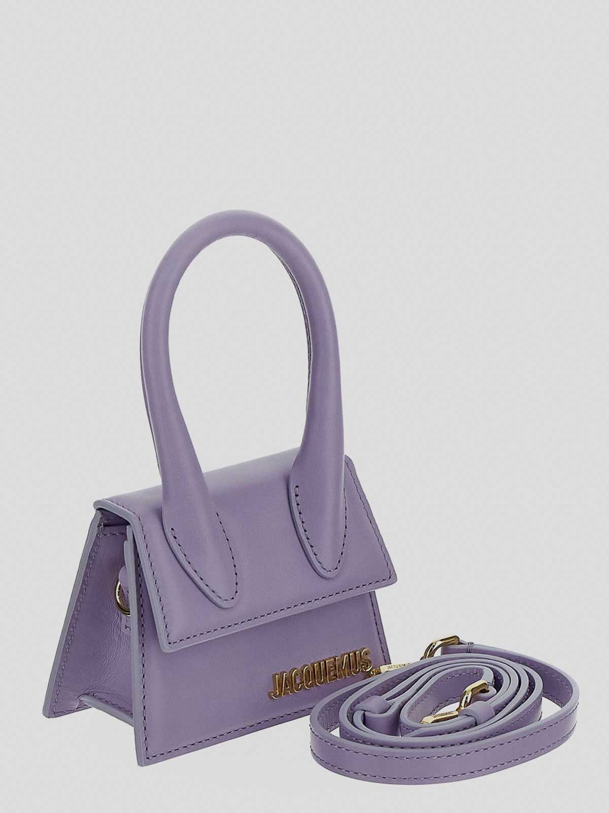 Shop Jacquemus Mini Bag In Purple