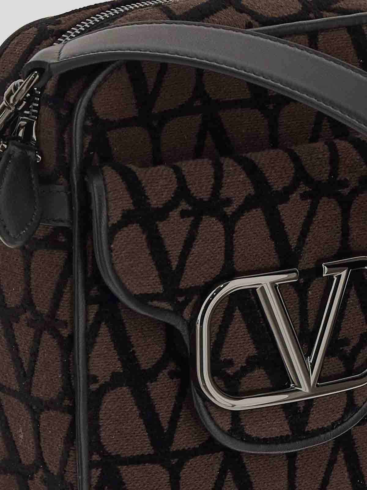 Shop Valentino Crossbody Bag In Brown