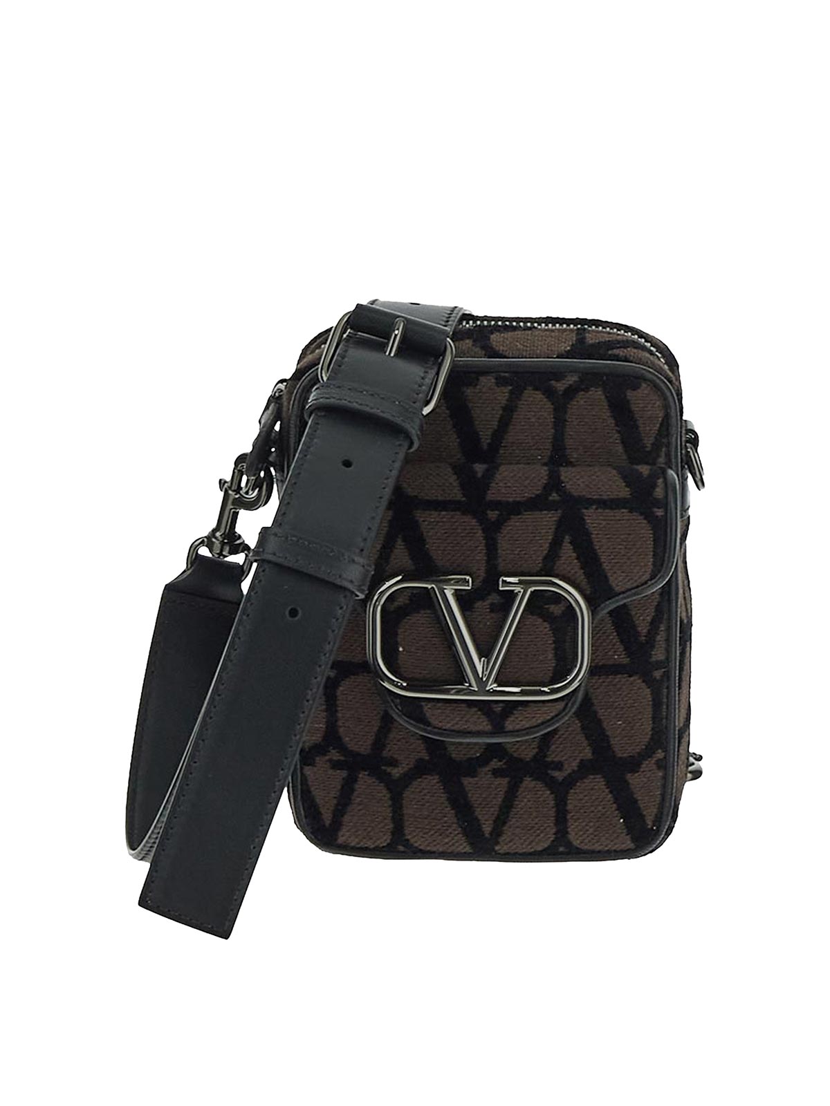 Shop Valentino Crossbody Bag In Brown