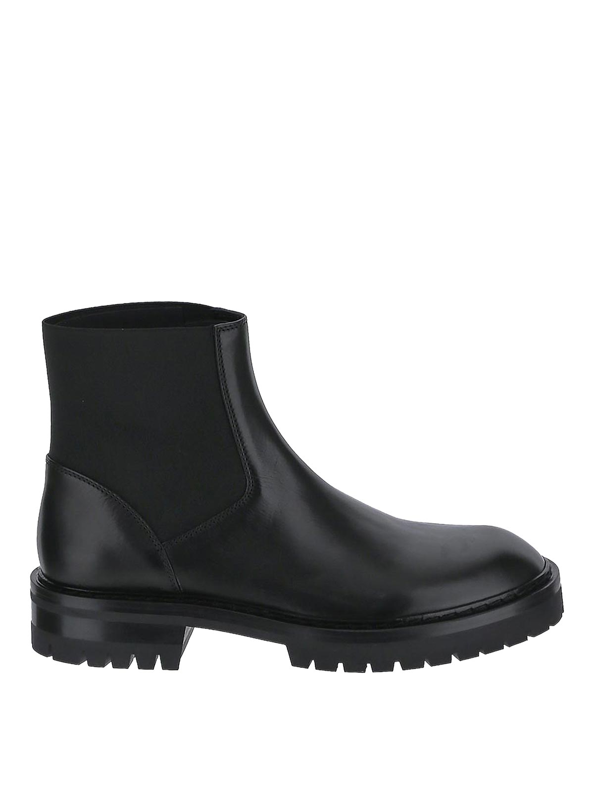 Ann Demeulemeester Santiago Boots In Black With Elastic Band