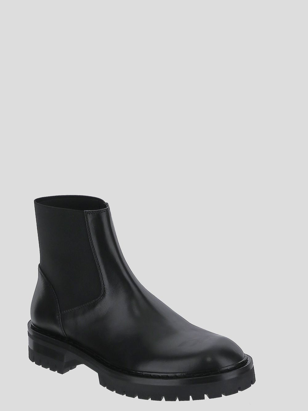 Shop Ann Demeulemeester Santiago Boots In Black With Elastic Band