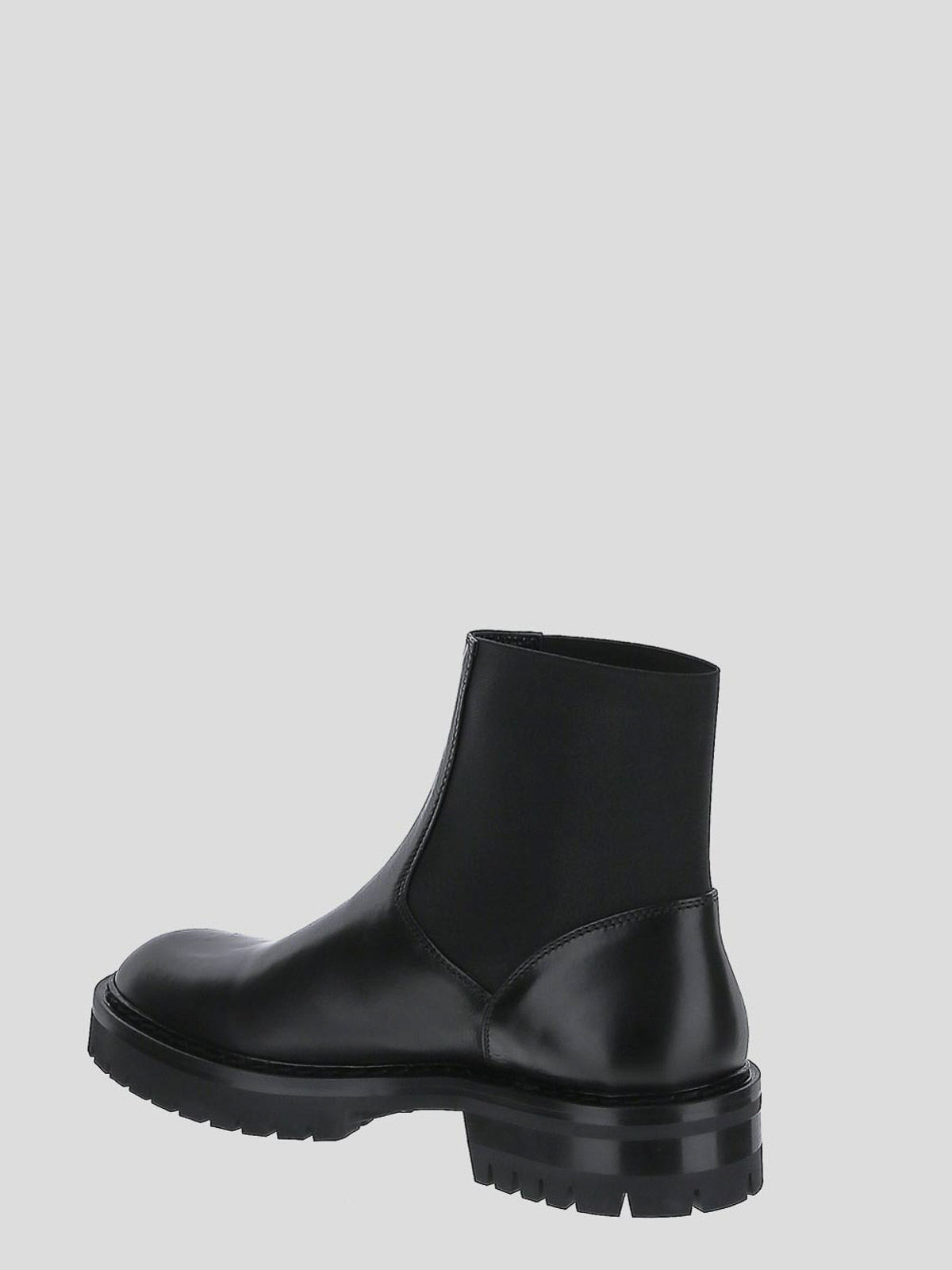 Shop Ann Demeulemeester Santiago Boots In Black With Elastic Band