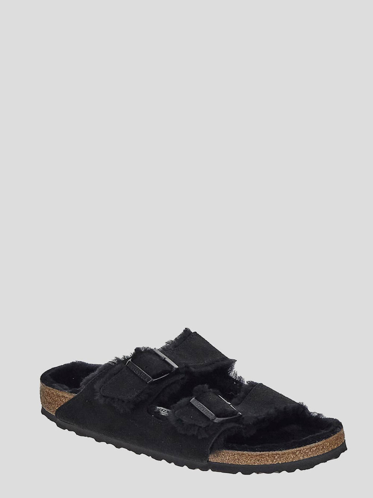 Shop Birkenstock Slippers In Black With Tonal