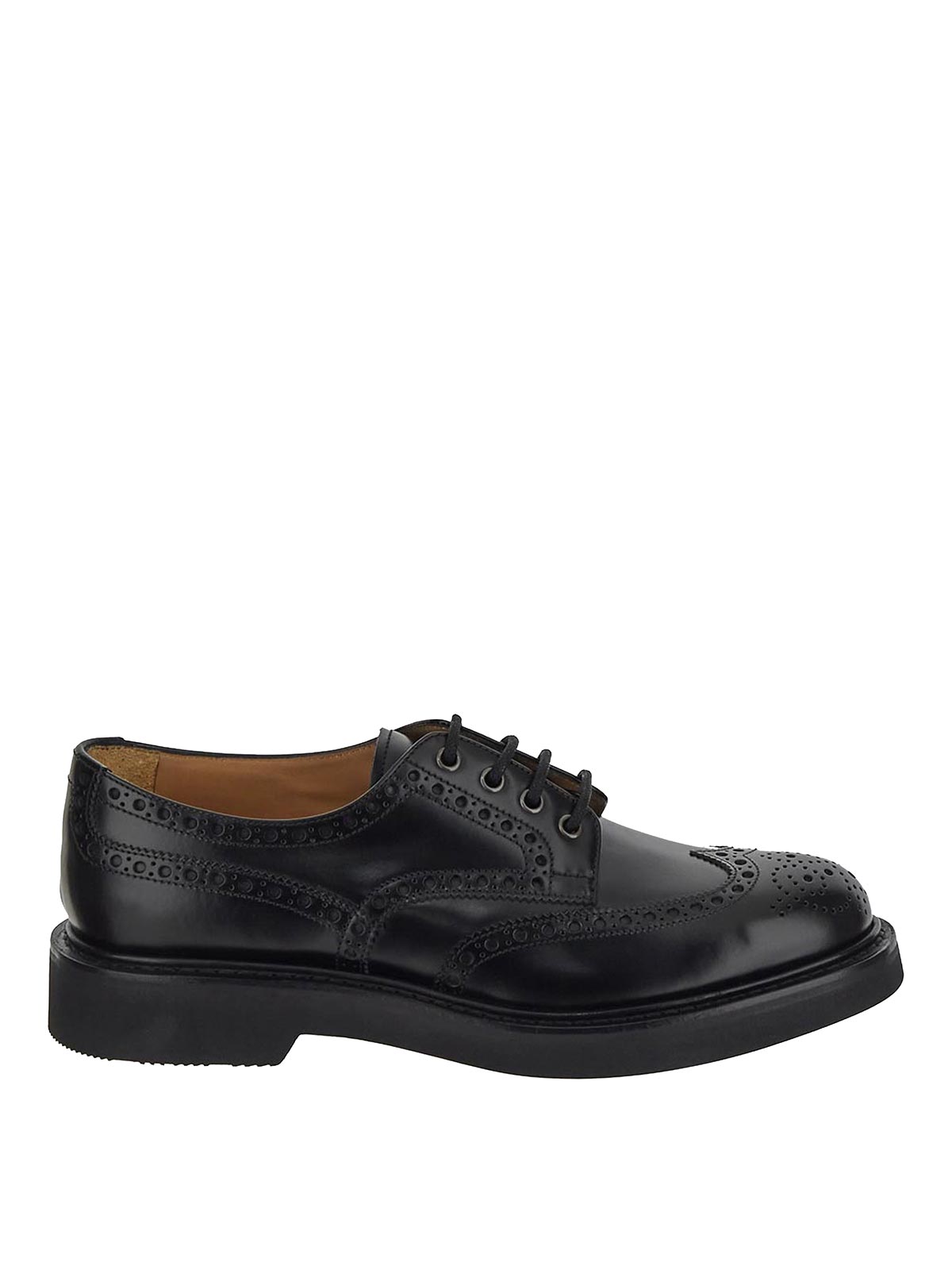 Shop Church's Derby Shoes In Black Smooth
