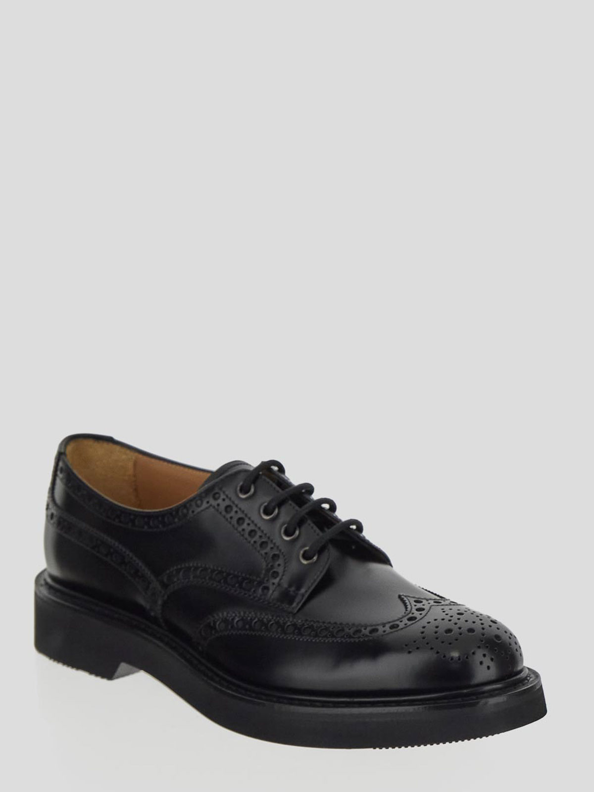 Shop Church's Derby Shoes In Black Smooth