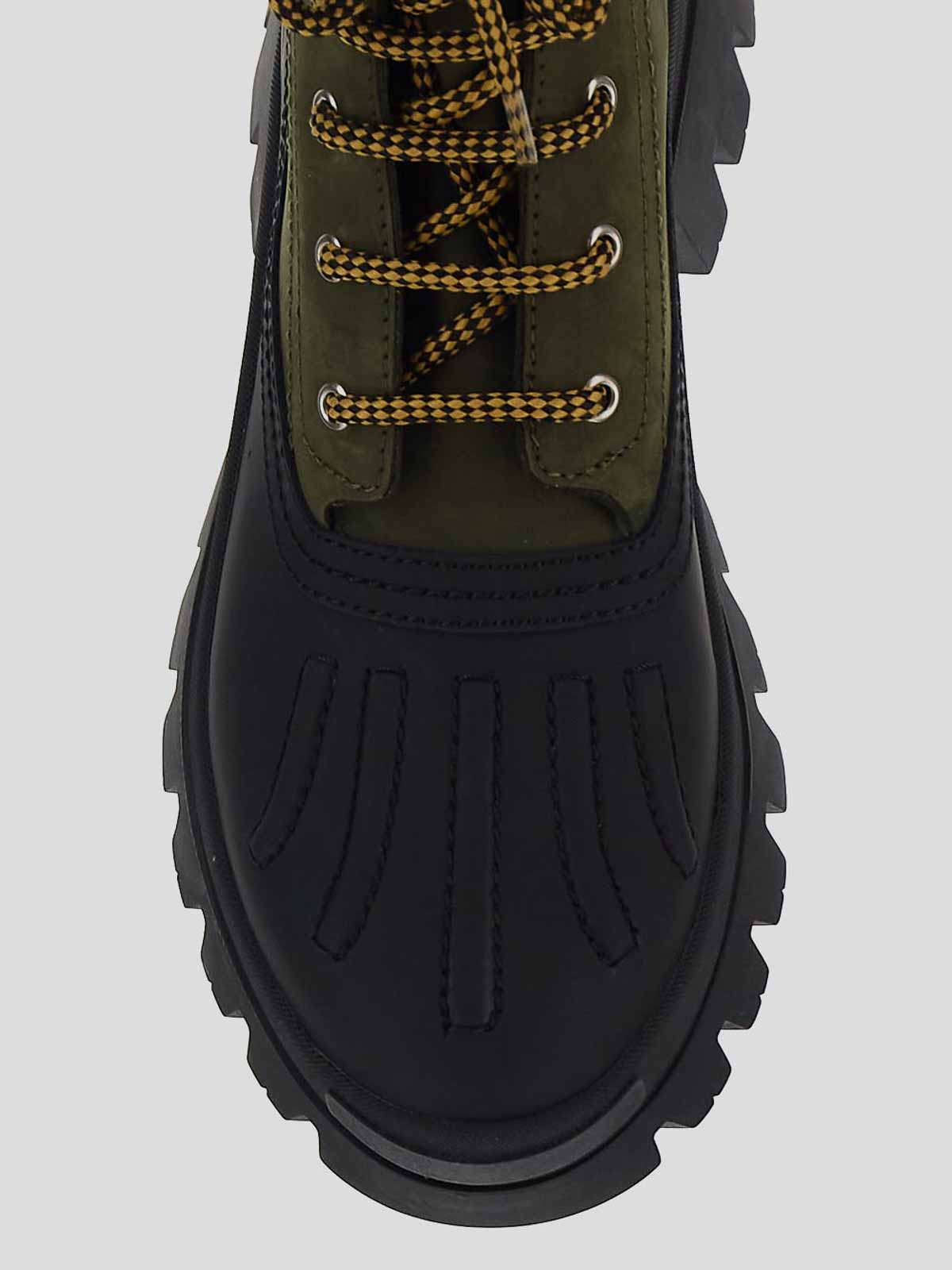 Shop Dsquared2 Black And Green Shoes With Round Toe