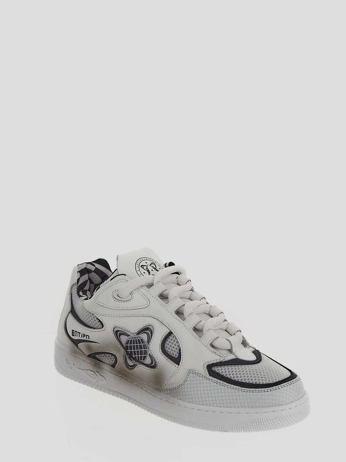 Shop Enterprise Japan Low Top Sneakers In White With Black
