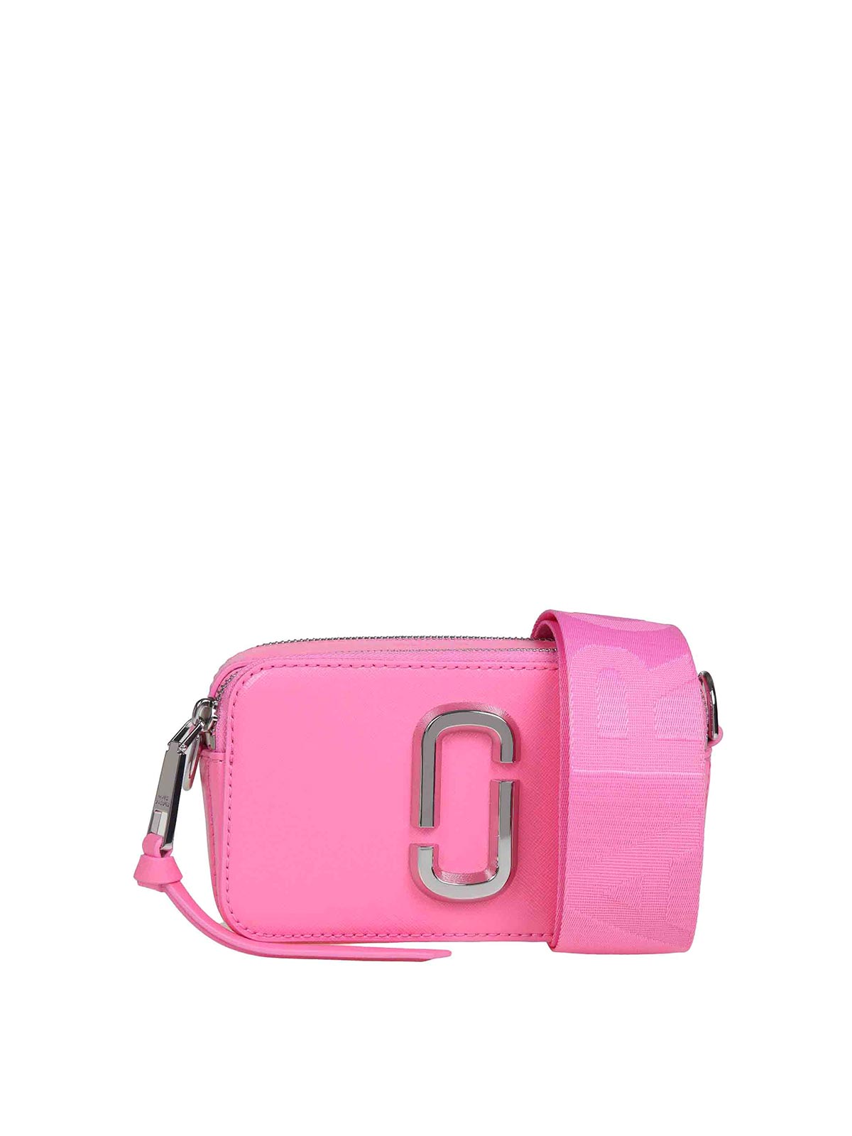 Shop Marc Jacobs Pink Leather Snapshot In Color Carne Y Neutral