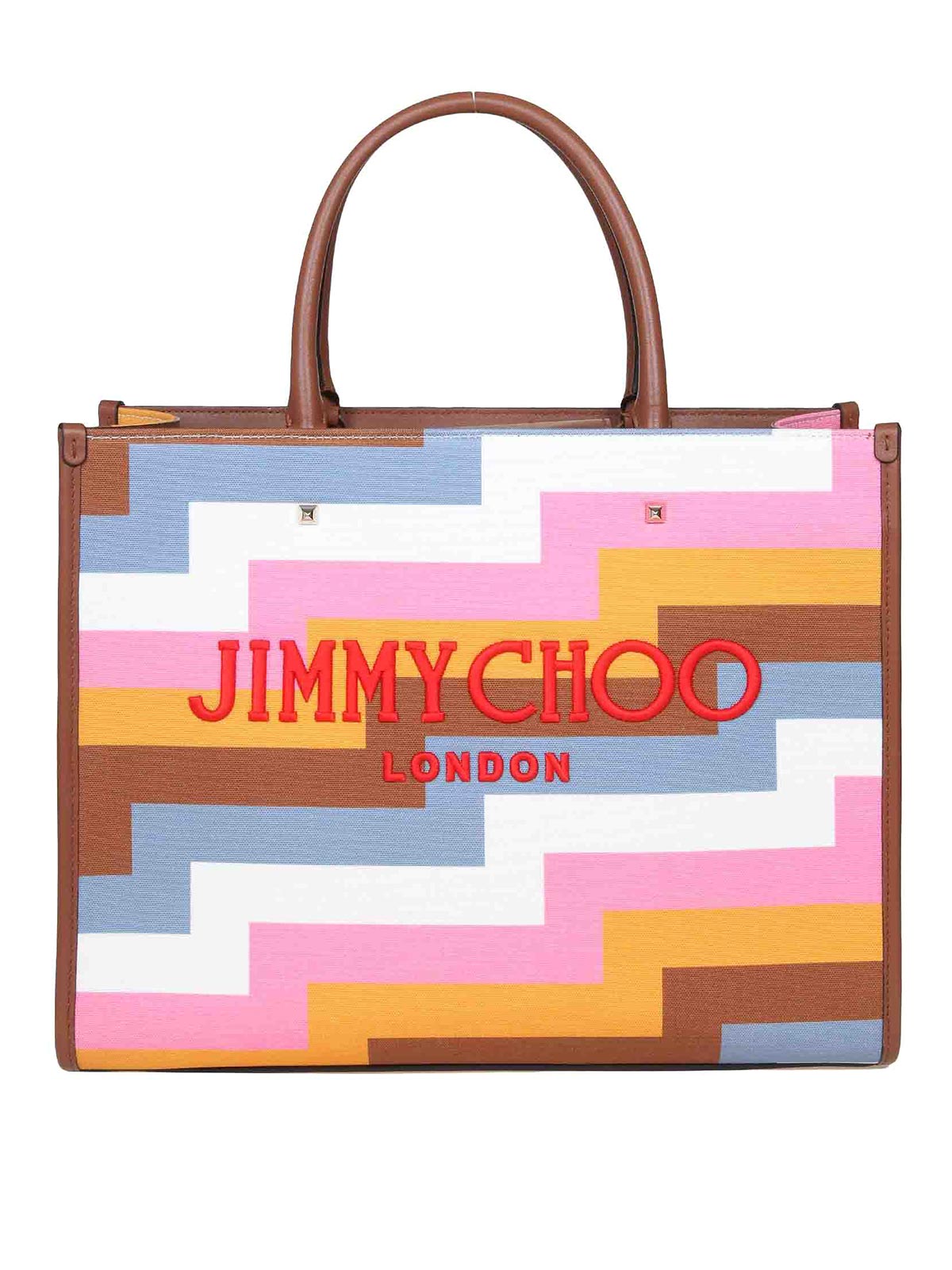 Shop Jimmy Choo Avenue M Tote In Multicolor