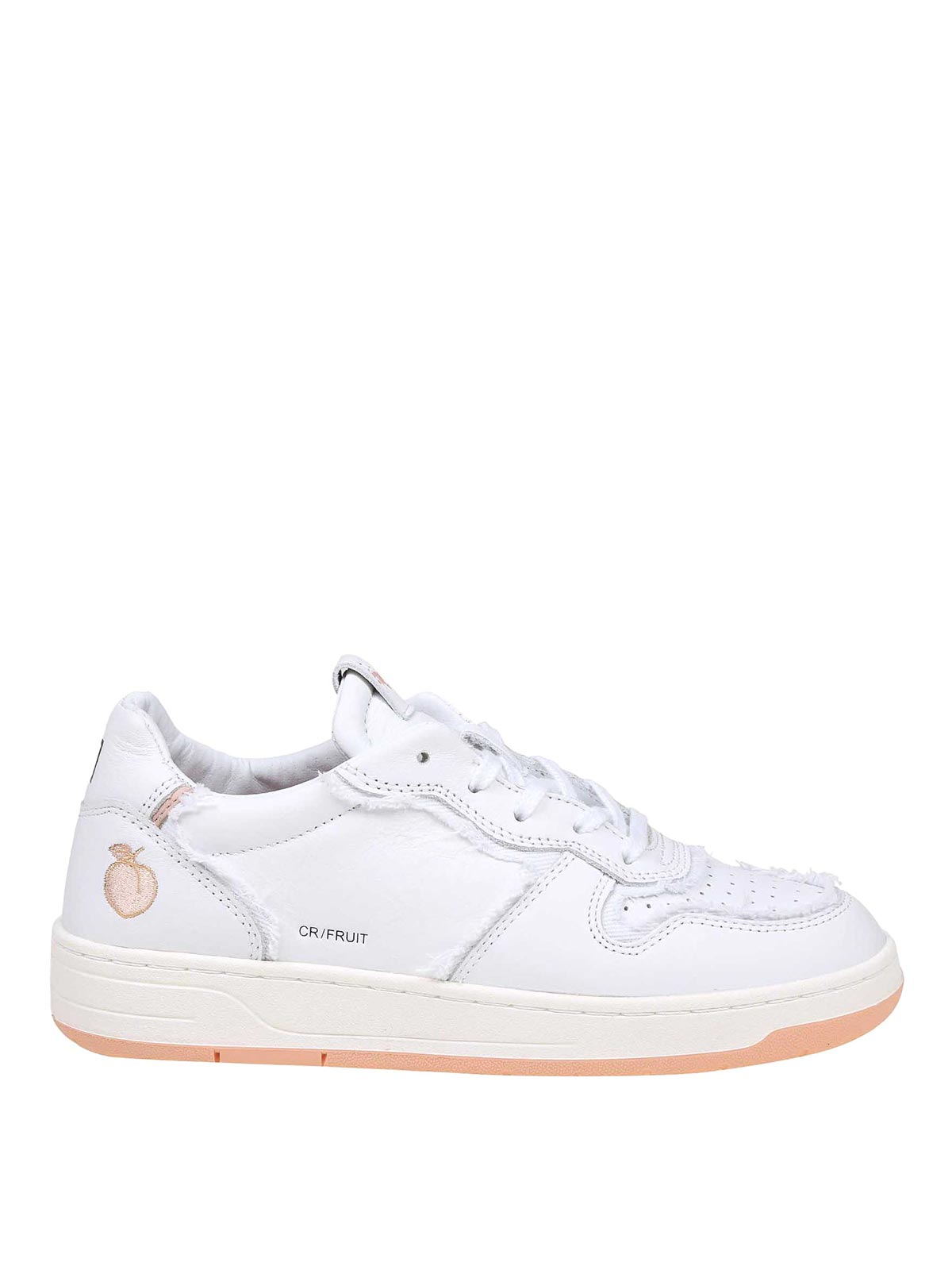 Shop Date Leather Sneakers In Rosado