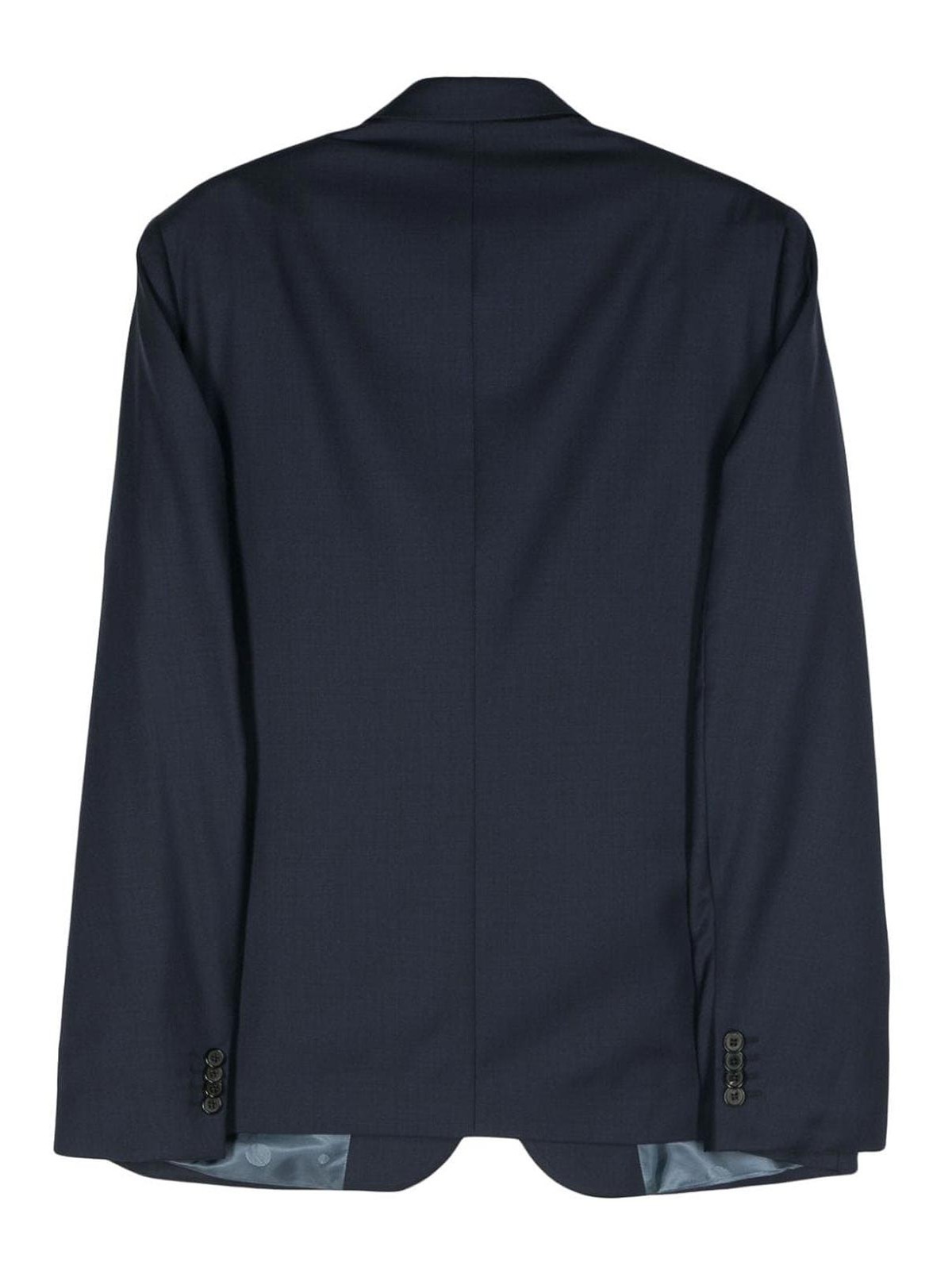 Shop Paul Smith Single-breasted Wool Suit In Dark Blue