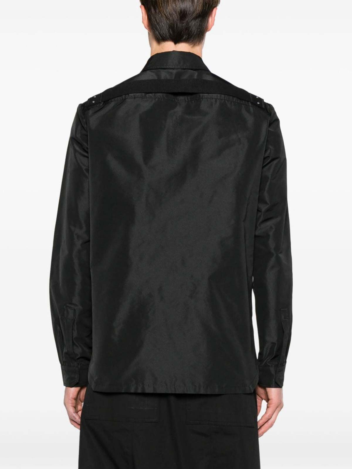 Shop Rick Owens Fogpocket Classic-collar Shirt In Black
