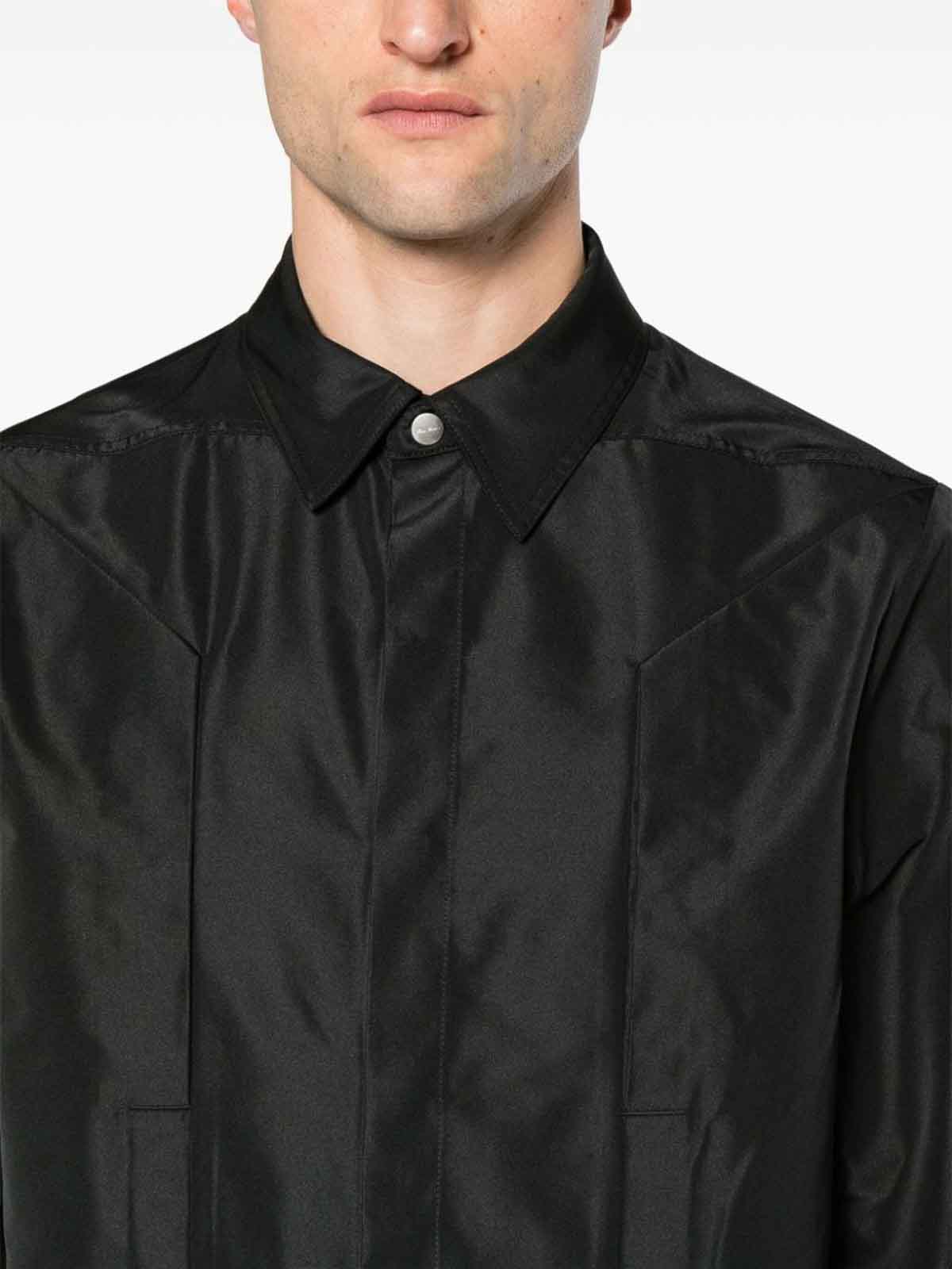 Shop Rick Owens Camisa - Negro In Black