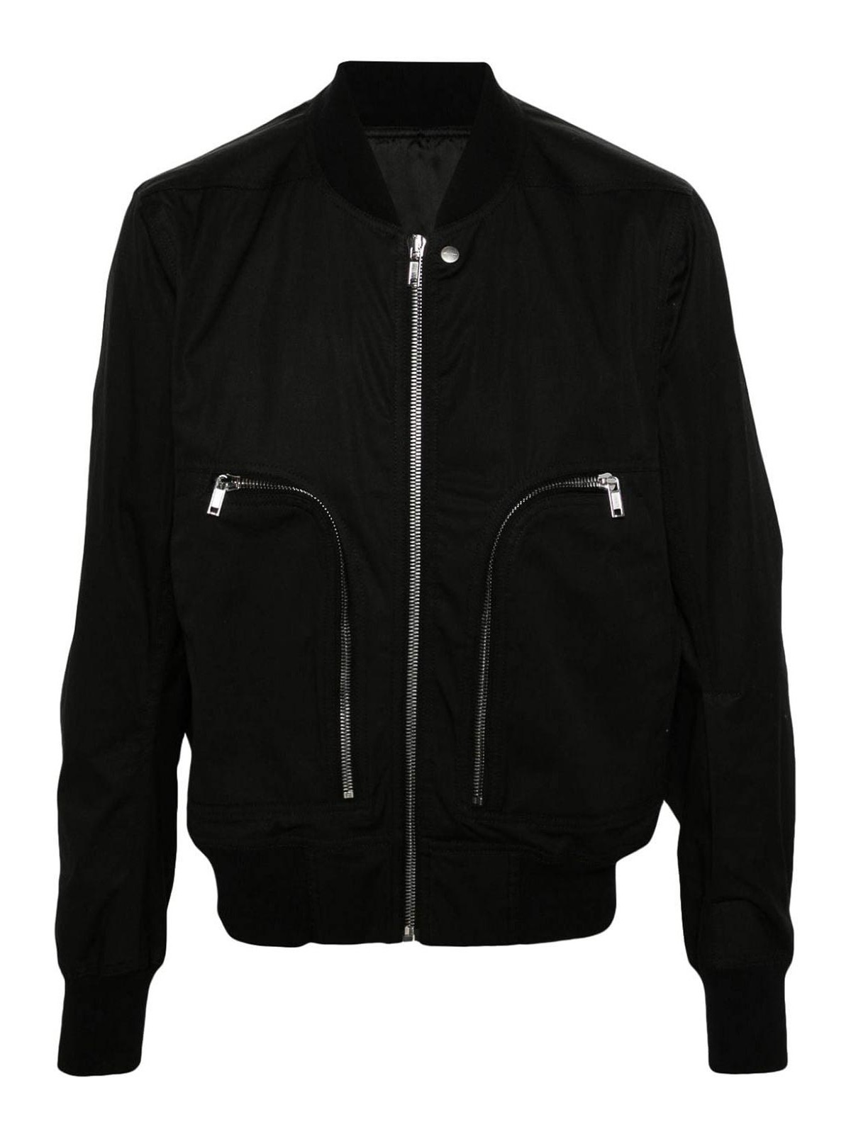 Shop Rick Owens Bauhaus Flight Bomber Jacket In Black